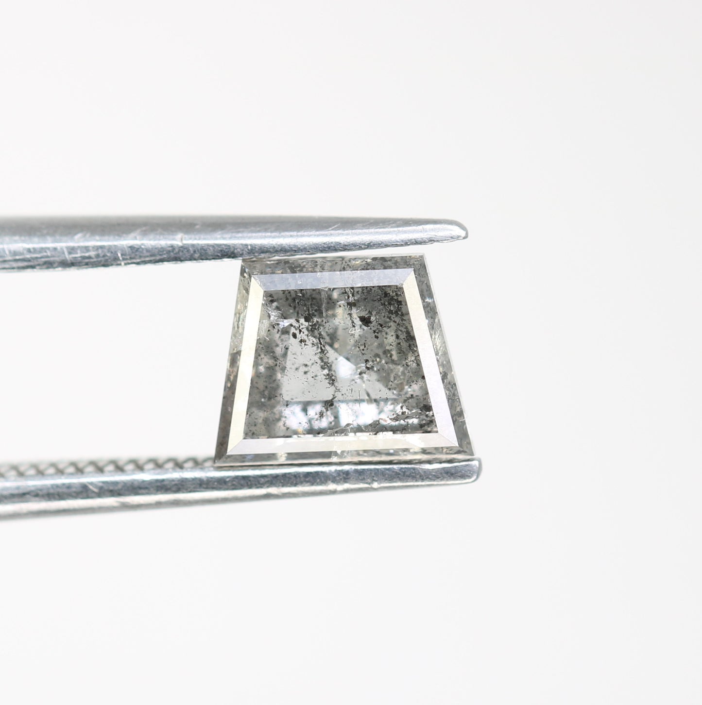1.12 CT Salt And Pepper Geometric Shape Diamond For Engagement Ring - JayKrishna Diamond