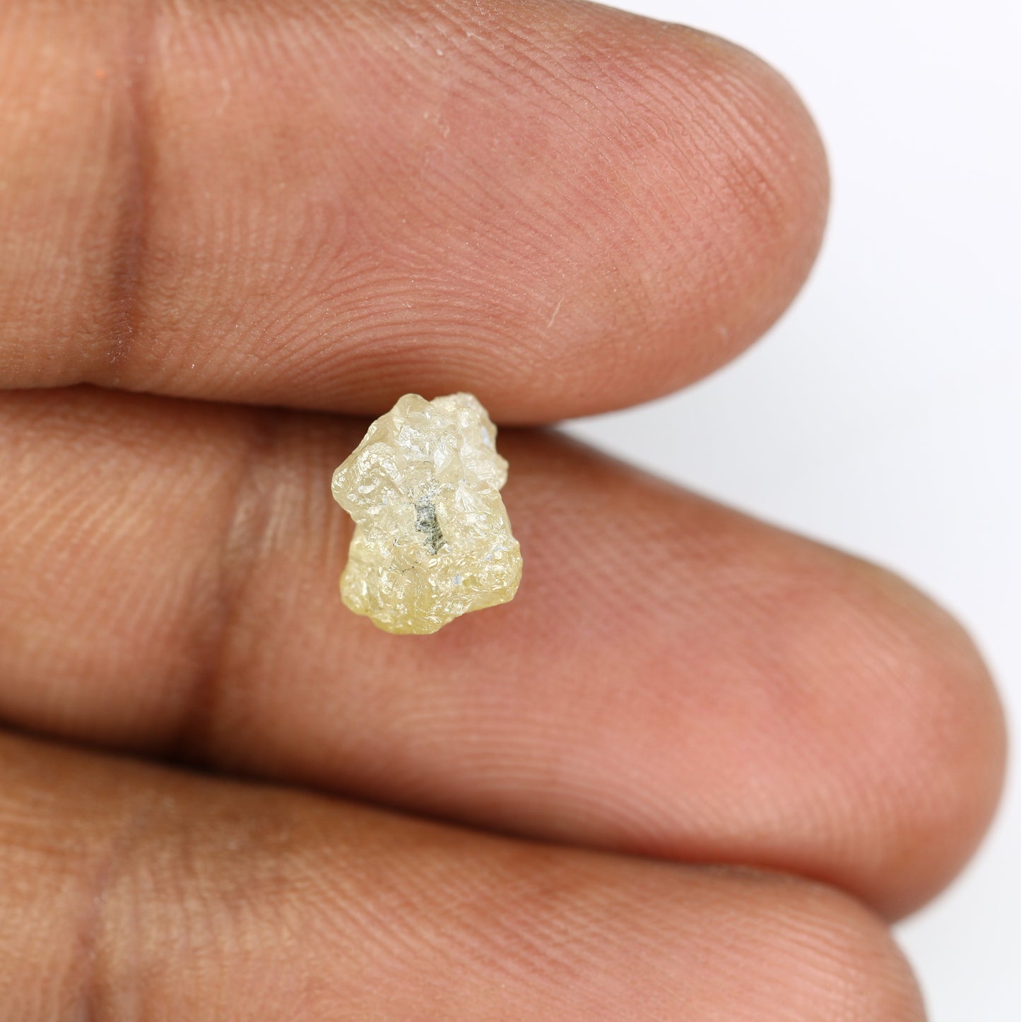 2.64 CT Rough Uncut Grey Diamond For Engagement Ring - JayKrishna Diamond