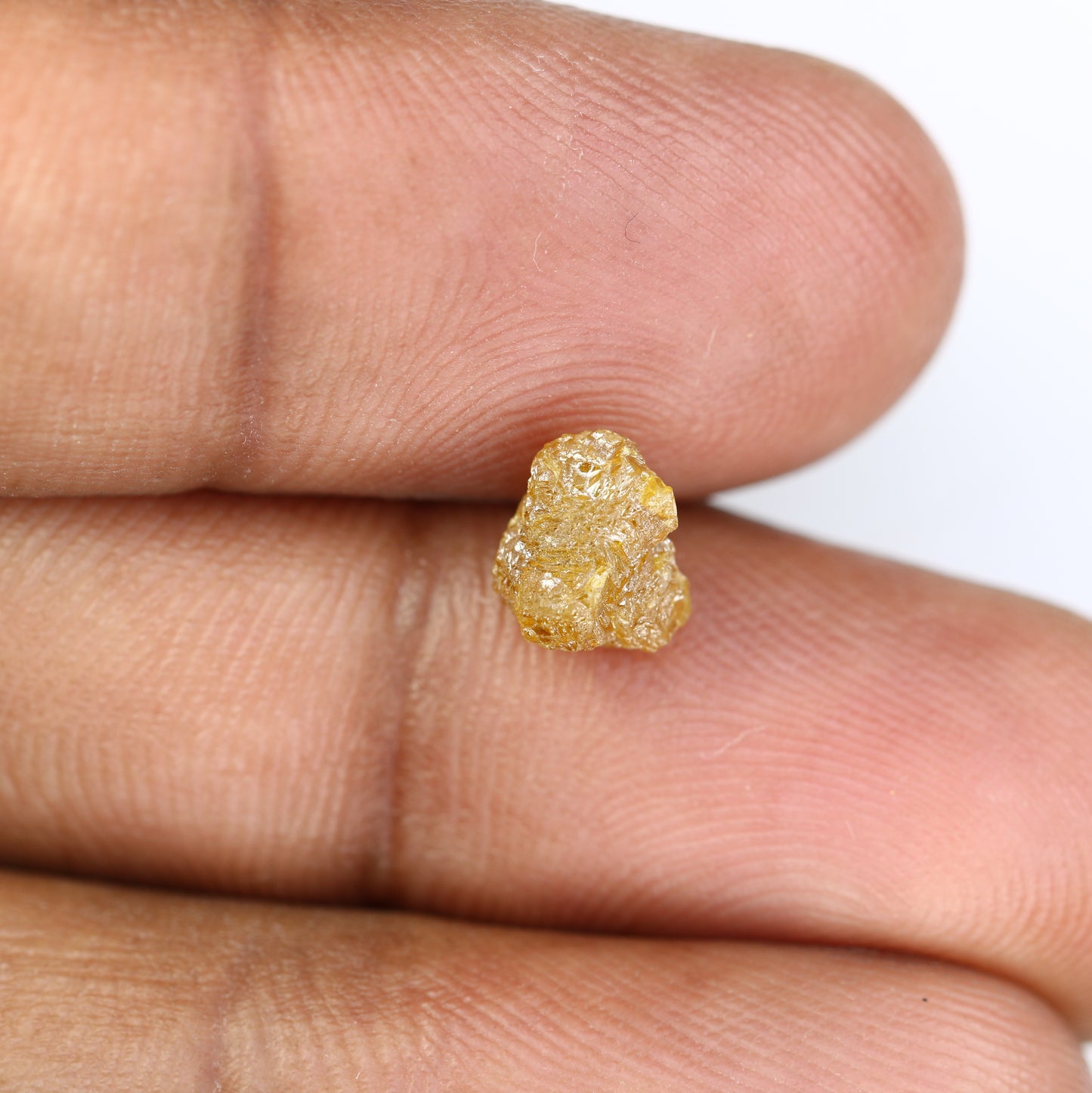 2.17 CT Yellow Rough Irregular Cut Raw Diamond For Engagement Ring - JayKrishna Diamond