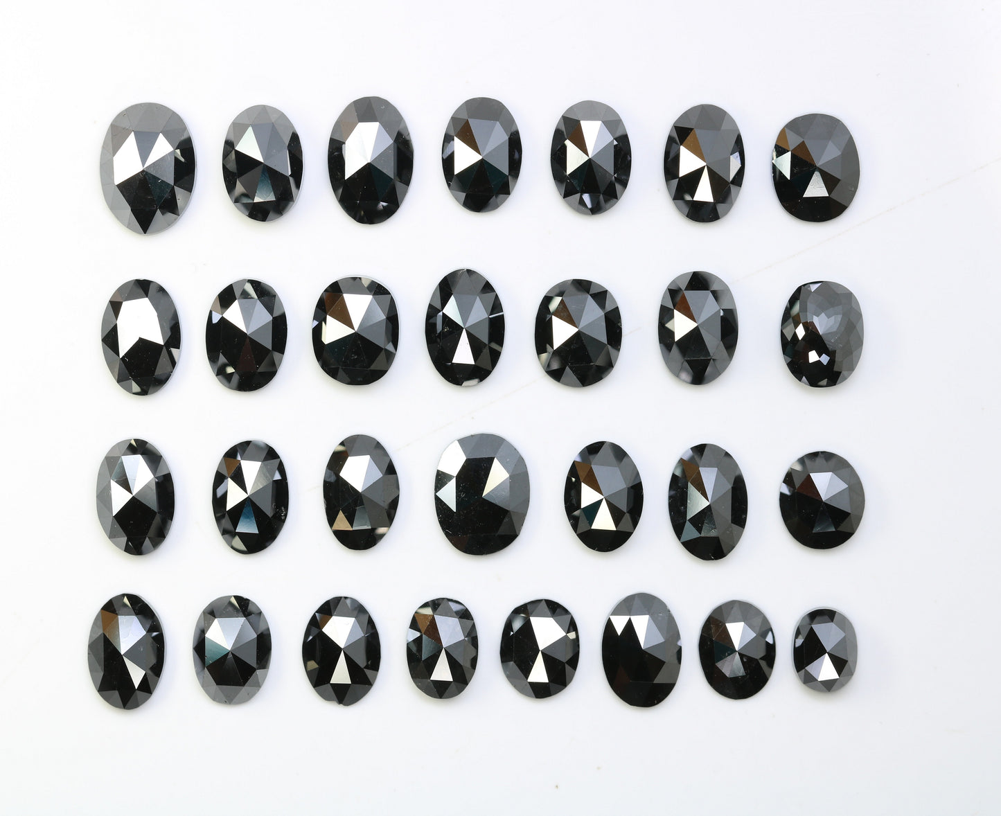 0.47 CT To 1.45 CT Oval Shape Black Diamond For Engagement Ring - JayKrishna Diamond