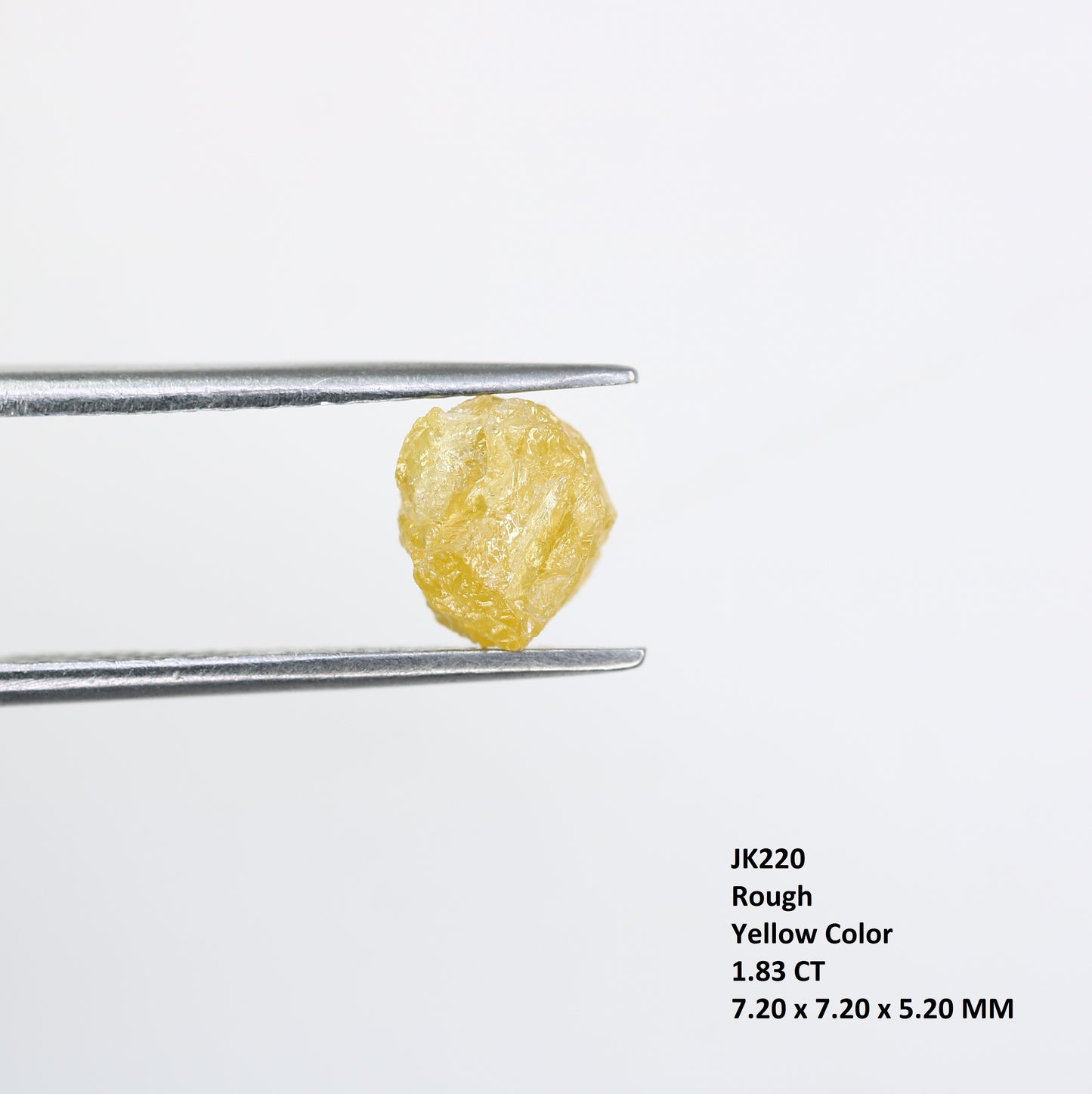 1.83 CT Yellow Raw Irregular Cut Rough Diamond For Engagement Ring - JayKrishna Diamond