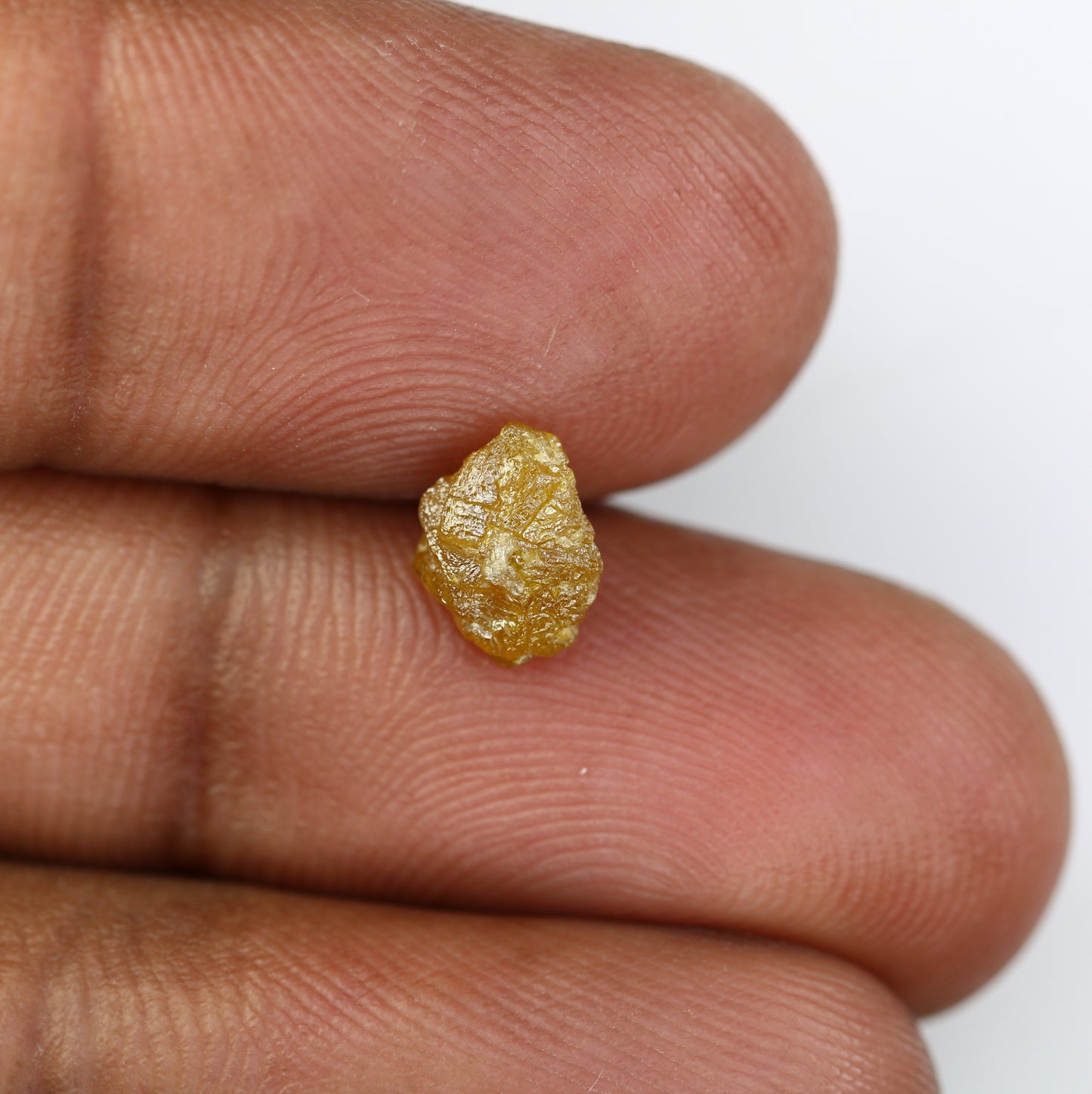 1.62 CT Dark Yellow Raw Irregular Cut Rough Diamond For Engagement Ring - JayKrishna Diamond