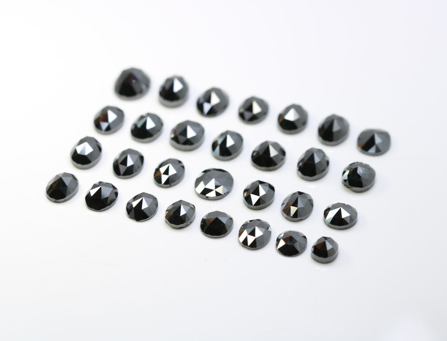 0.47 CT To 1.45 CT Oval Shape Black Diamond For Engagement Ring - JayKrishna Diamond