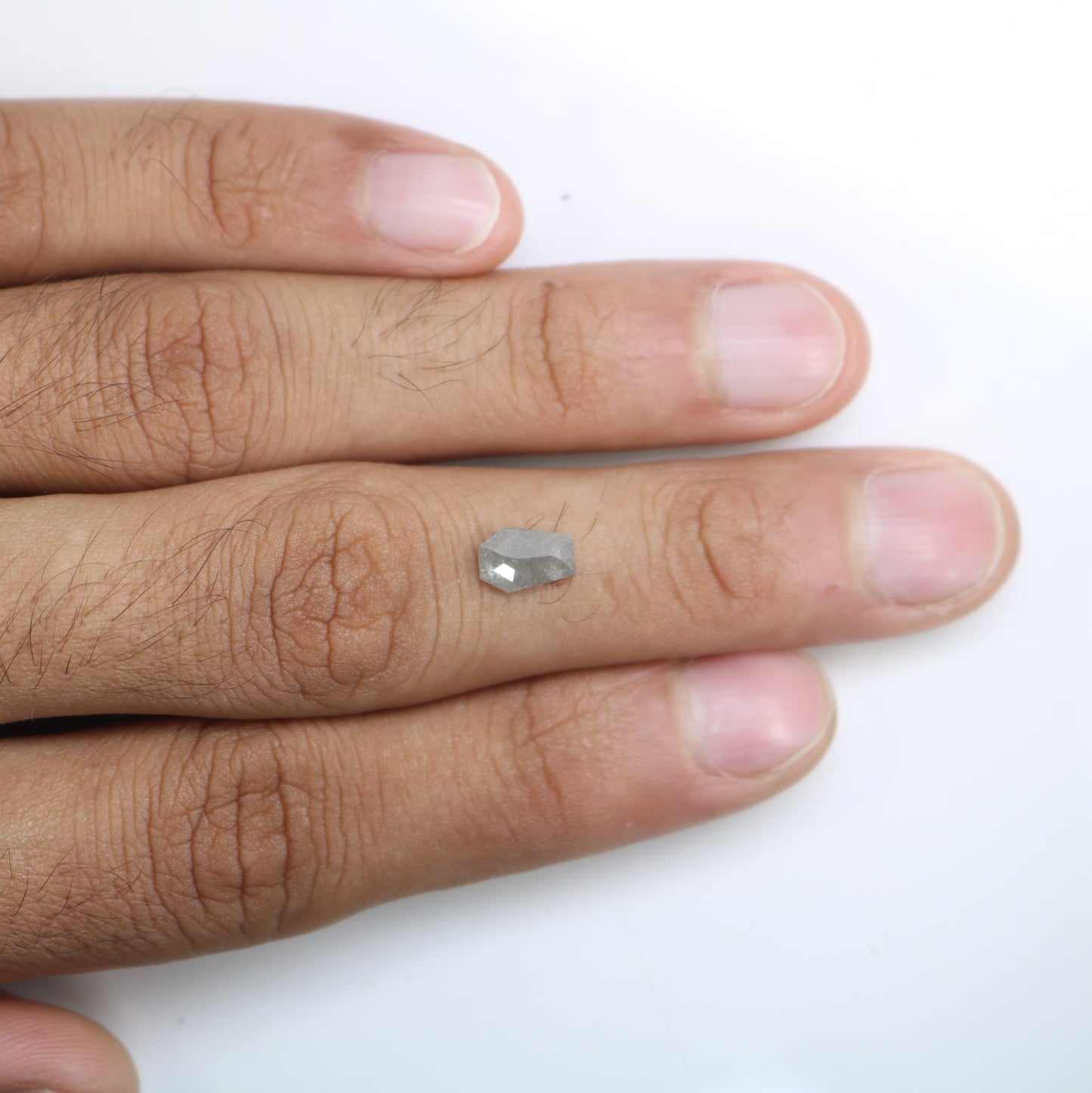 1.18 CT Grey Geometric Shape Diamond For Engagement Ring - JayKrishna Diamond