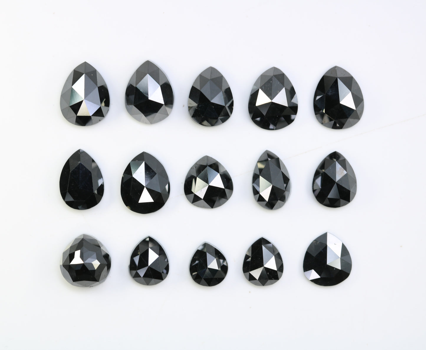 0.59 CT to 1.53 CT Loose Black Pear-Shaped Natural Diamond – Bold Gem for Custom Engagement Rings - JayKrishna Diamond