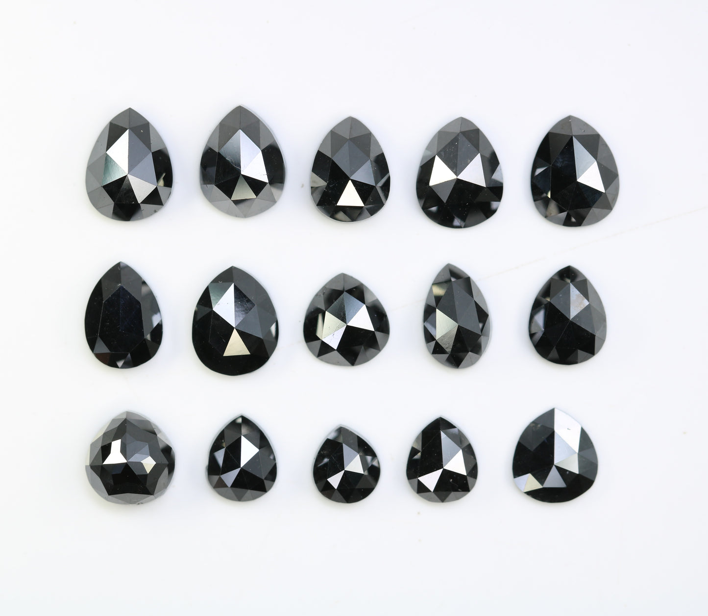 0.59 CT to 1.53 CT Loose Black Pear-Shaped Natural Diamond – Bold Gem for Custom Engagement Rings - JayKrishna Diamond