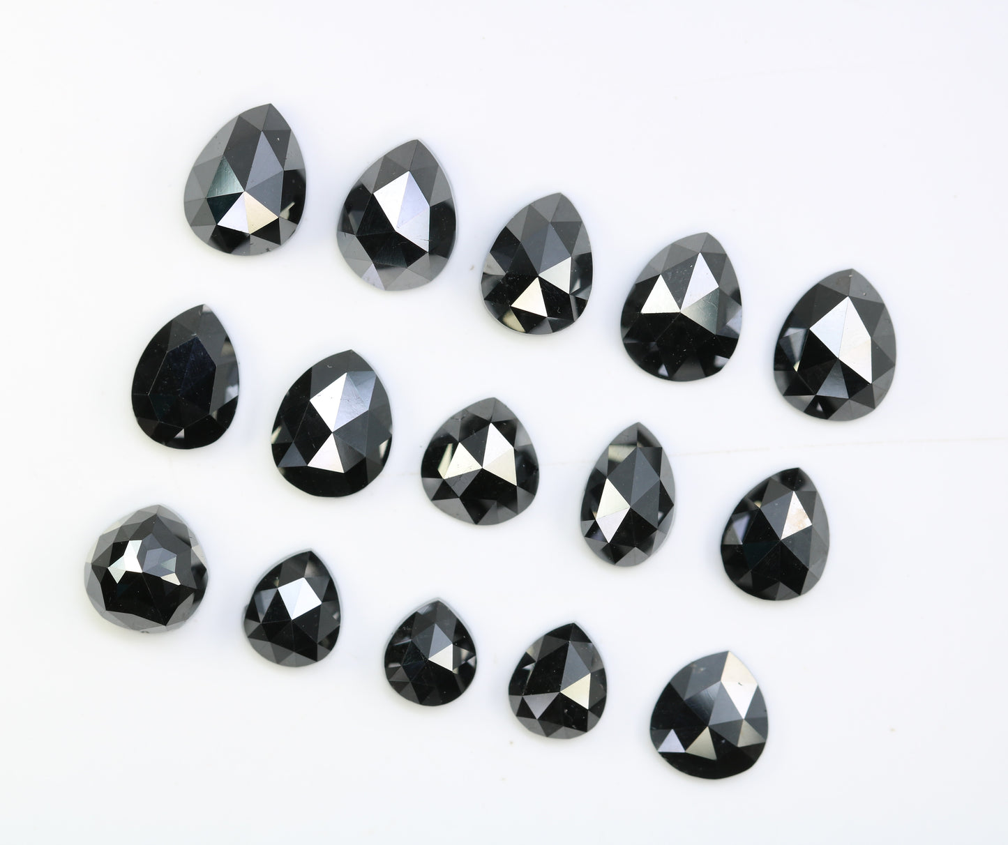 0.59 CT to 1.53 CT Loose Black Pear-Shaped Natural Diamond – Bold Gem for Custom Engagement Rings - JayKrishna Diamond
