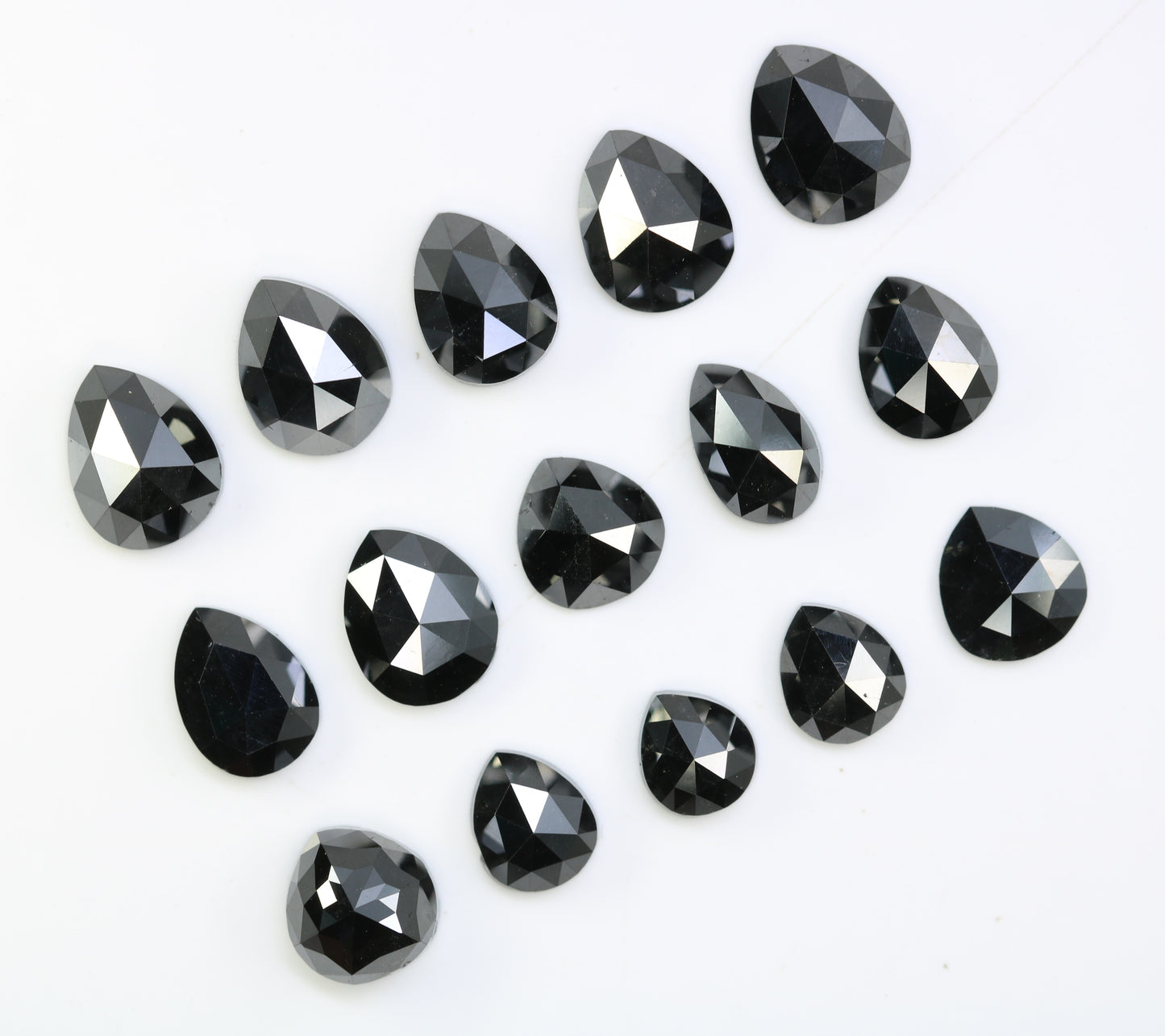 0.59 CT to 1.53 CT Loose Black Pear-Shaped Natural Diamond – Bold Gem for Custom Engagement Rings - JayKrishna Diamond