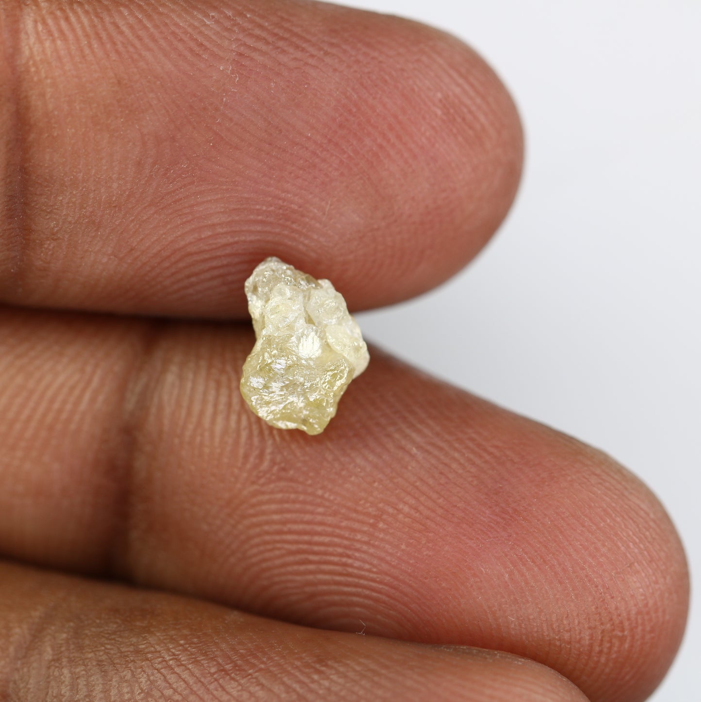 1.89 CT Rough Light Grey Uncut Raw Diamond For Engagement Ring - JayKrishna Diamond