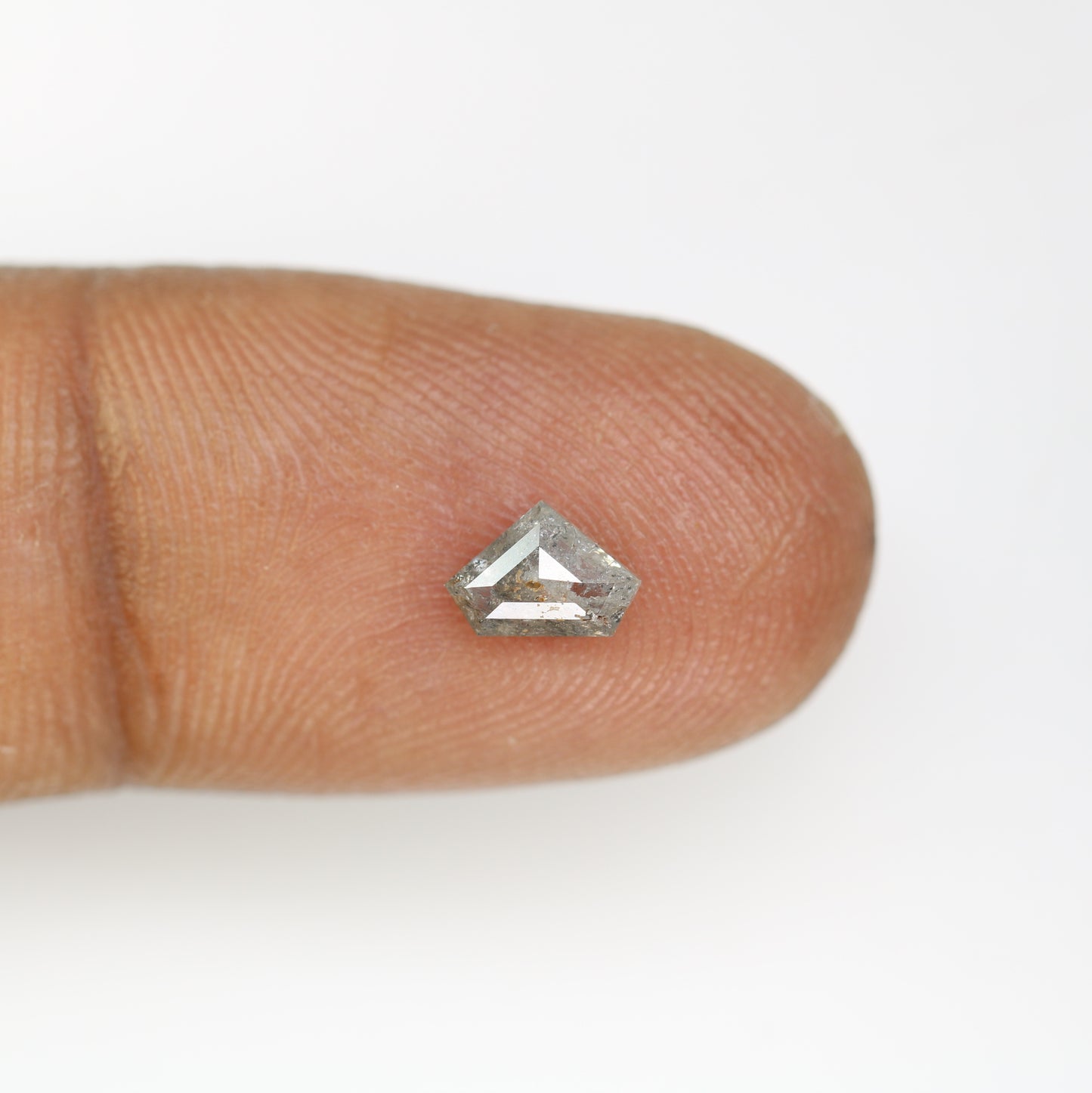 0.58 CT Diamond Cut Salt and Pepper Diamond – Distinctive Loose Gem for Artisan Engagement Rings - JayKrishna Diamond