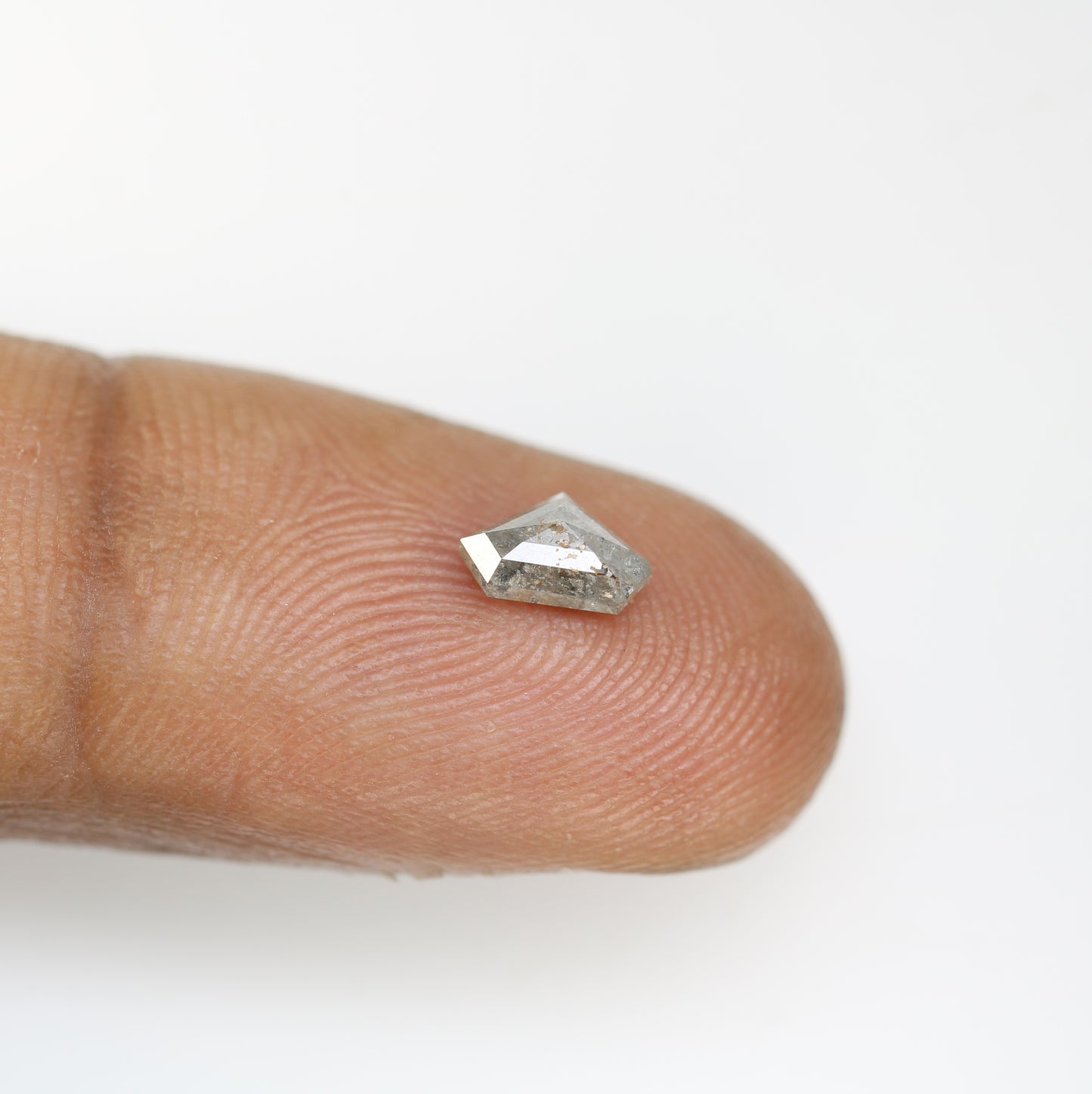 0.58 CT Diamond Cut Salt and Pepper Diamond – Distinctive Loose Gem for Artisan Engagement Rings - JayKrishna Diamond