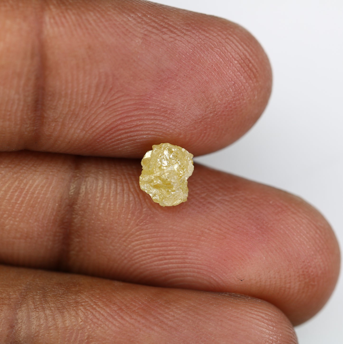 1.46 CT Raw Irregular Cut Light Yellow Rough Diamond For Engagement Ring - JayKrishna Diamond