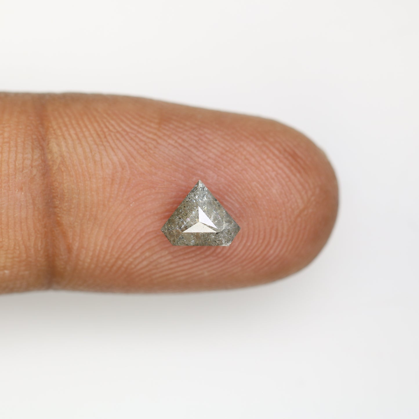 1.00 CT Diamond Shape Salt And Pepper Natural Diamond For Engagement Ring - JayKrishna Diamond