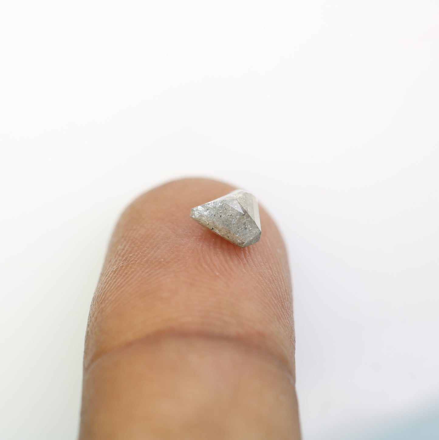 1.00 CT Diamond Shape Salt And Pepper Natural Diamond For Engagement Ring - JayKrishna Diamond