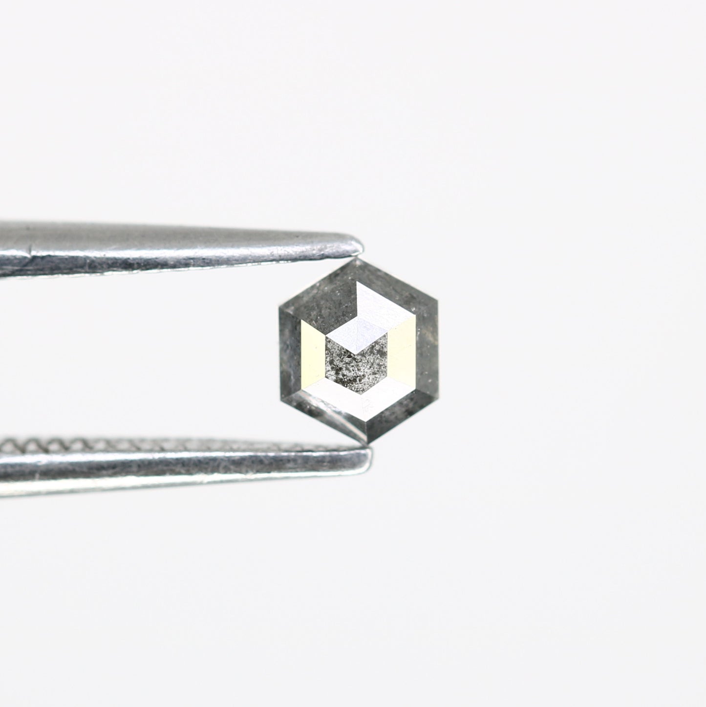 0.31 Carat Salt and Pepper 4.20 MM Hexagon Shape Diamond – Perfect for Proposal Rings | Unique Salt and Pepper Hexagon Diamond - JayKrishna Diamond