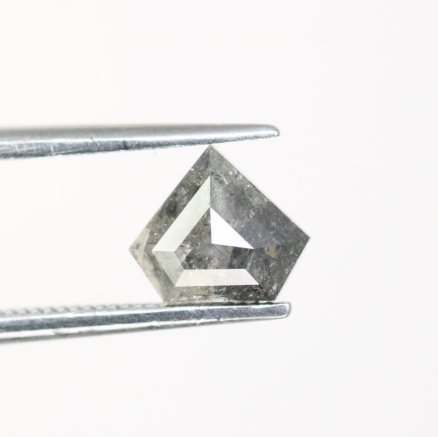 1.01 CT Diamond Shape Salt And Pepper Loose Diamond For Engagement Ring - JayKrishna Diamond