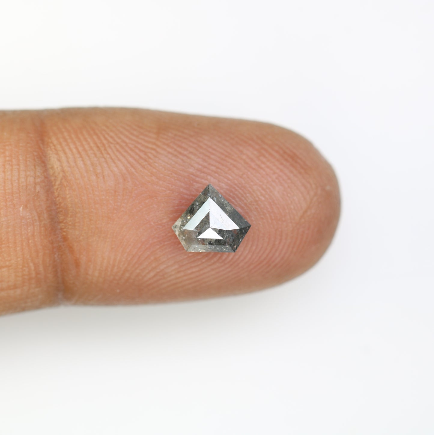 1.01 CT Diamond Shape Salt And Pepper Loose Diamond For Engagement Ring - JayKrishna Diamond