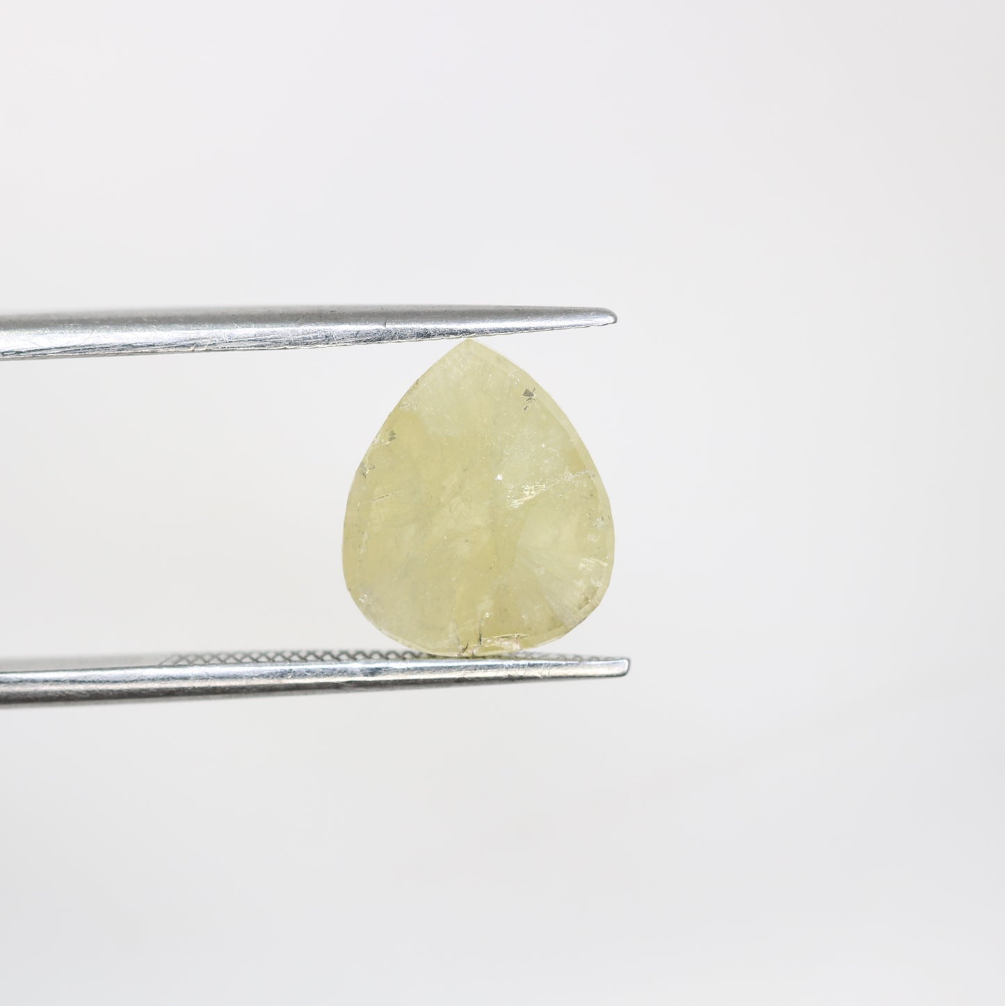 3.11 Carat Pear Shape Light Green Natural Loose Diamond For Wedding Ring - JayKrishna Diamond