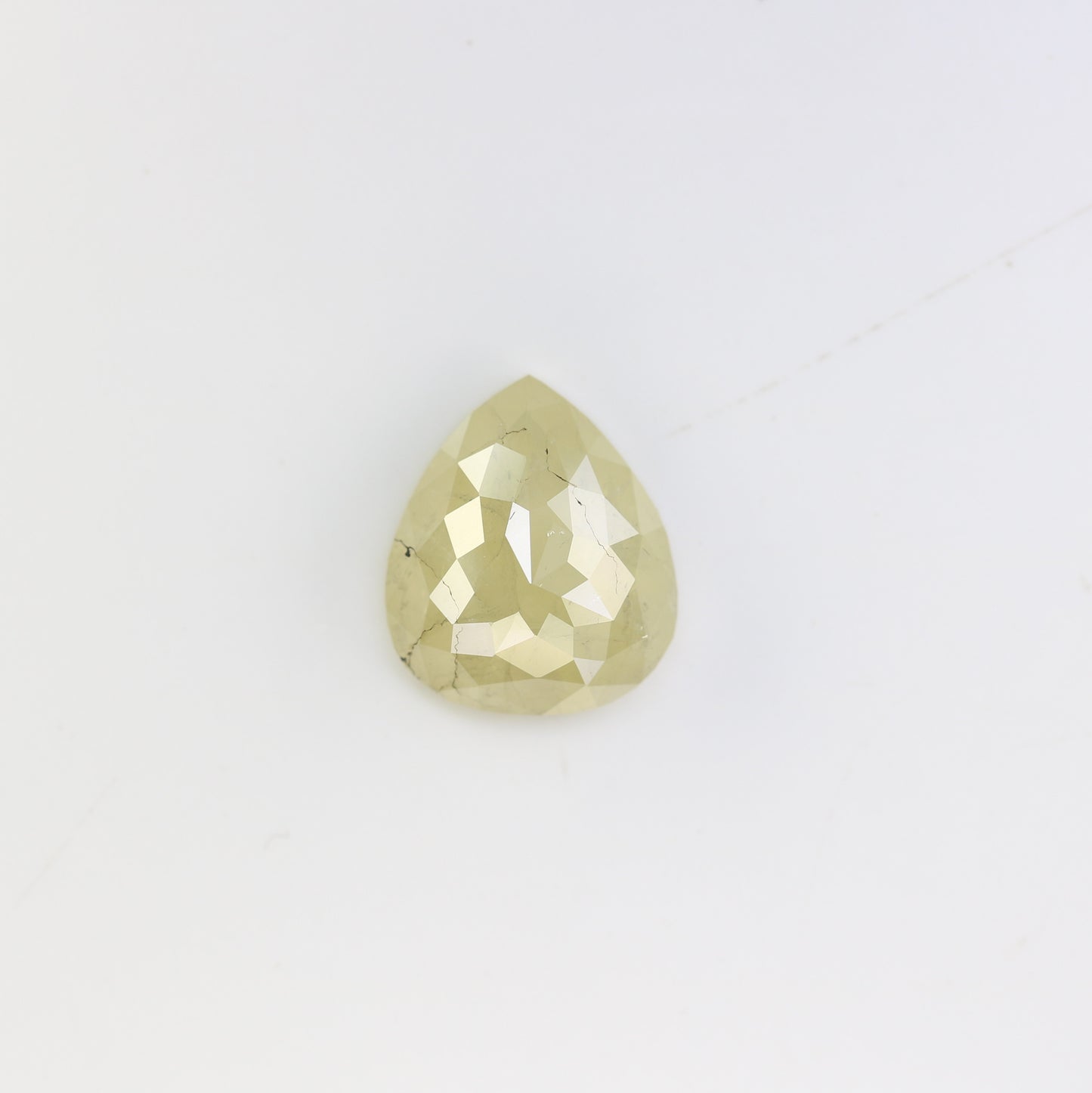 3.11 Carat Pear Shape Light Green Natural Loose Diamond For Wedding Ring - JayKrishna Diamond