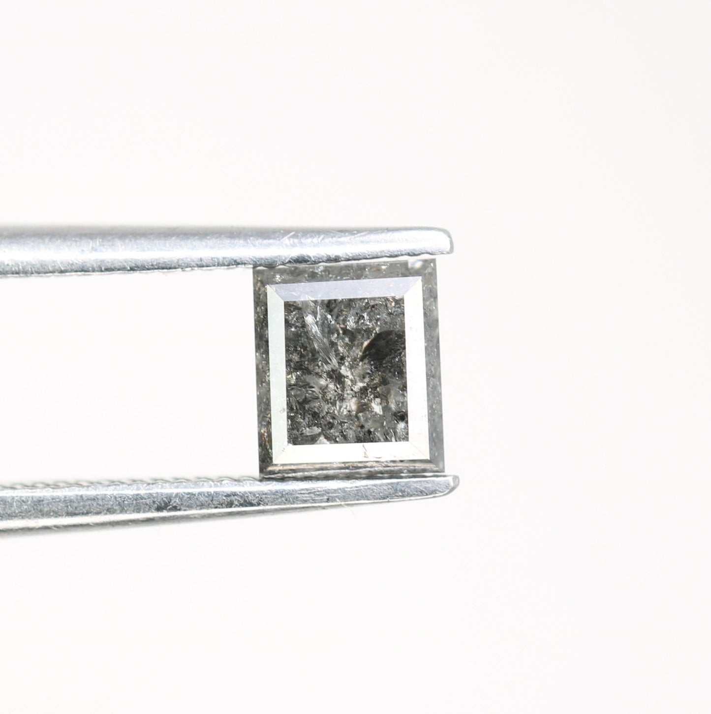 0.83 CT Geometric Shape Natural Salt And Pepper Loose Diamond For Engagement Ring - JayKrishna Diamond