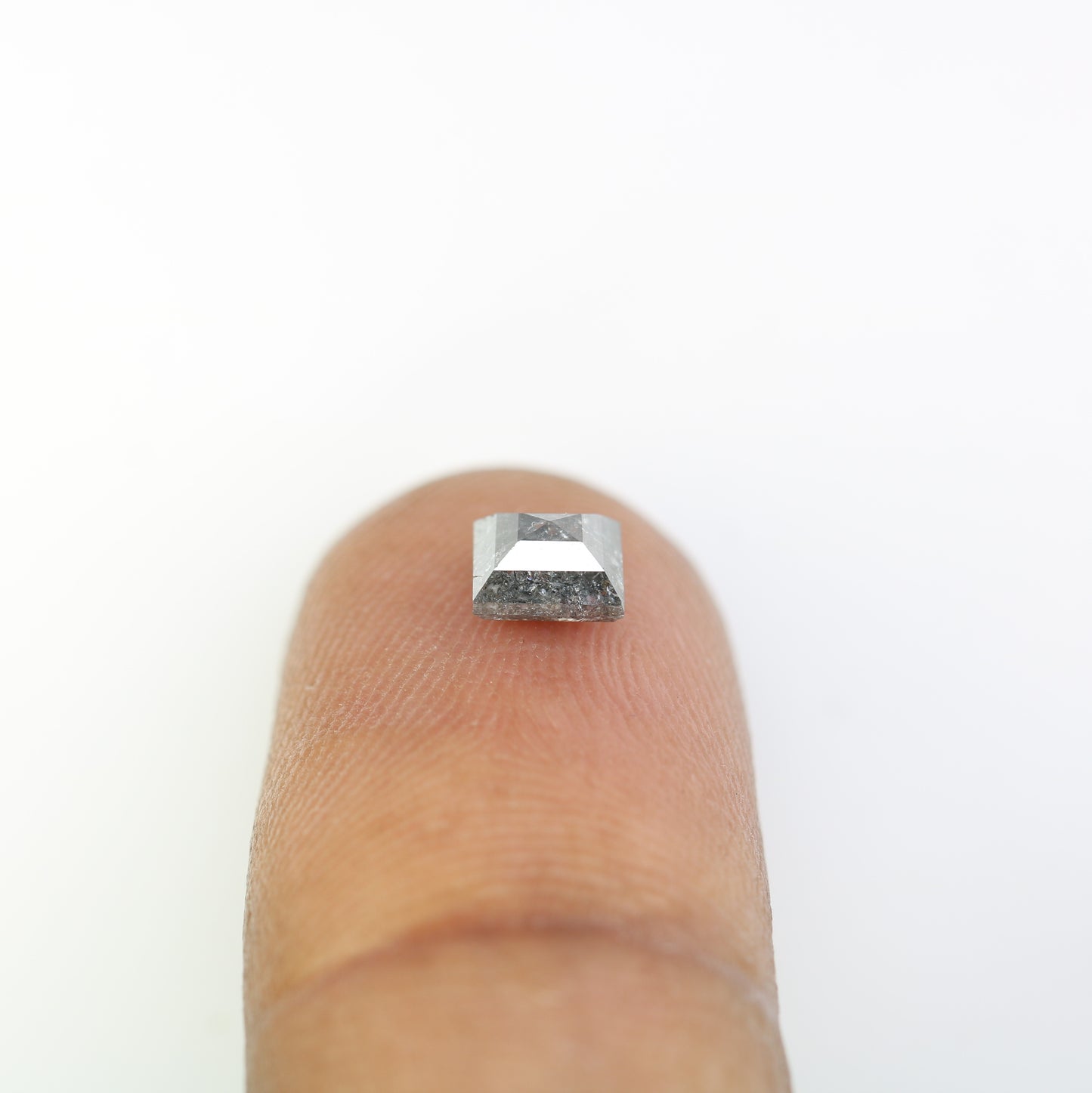 0.83 CT Geometric Shape Natural Salt And Pepper Loose Diamond For Engagement Ring - JayKrishna Diamond