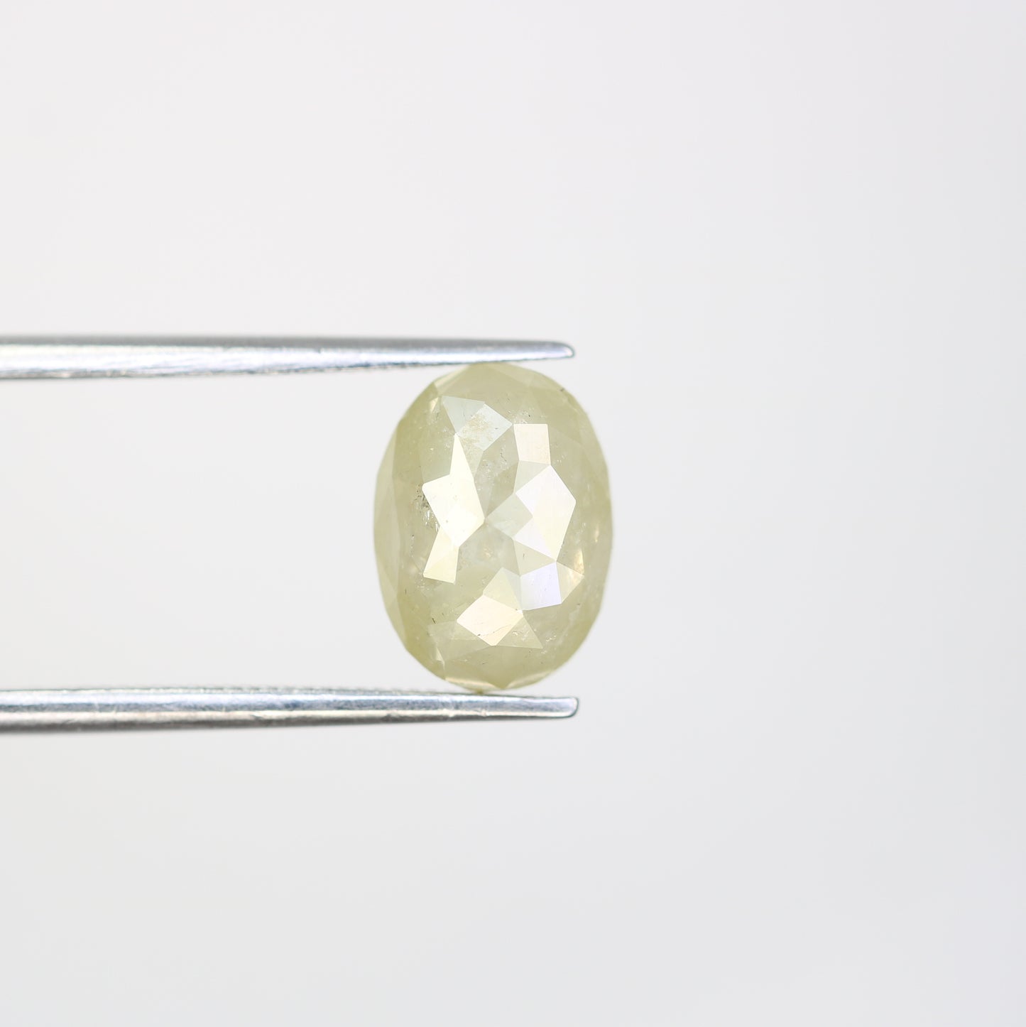 3.18 Carat Oval Shape Rustic Grey Natural Diamond For Wedding Ring - JayKrishna Diamond