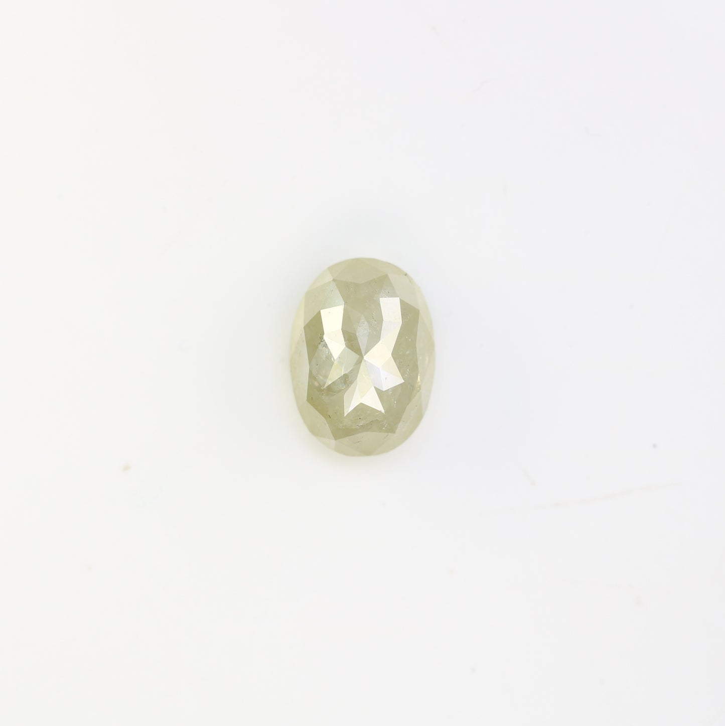 3.18 Carat Oval Shape Rustic Grey Natural Diamond For Wedding Ring - JayKrishna Diamond