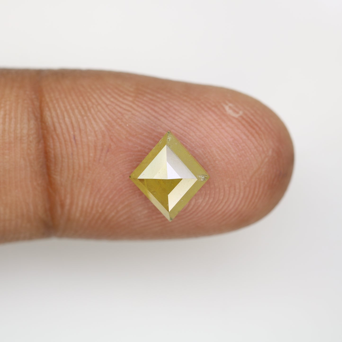 1.65 Carat Loose Kite Shape Natural Yellow Rustic Diamond For Engagement Ring - JayKrishna Diamond