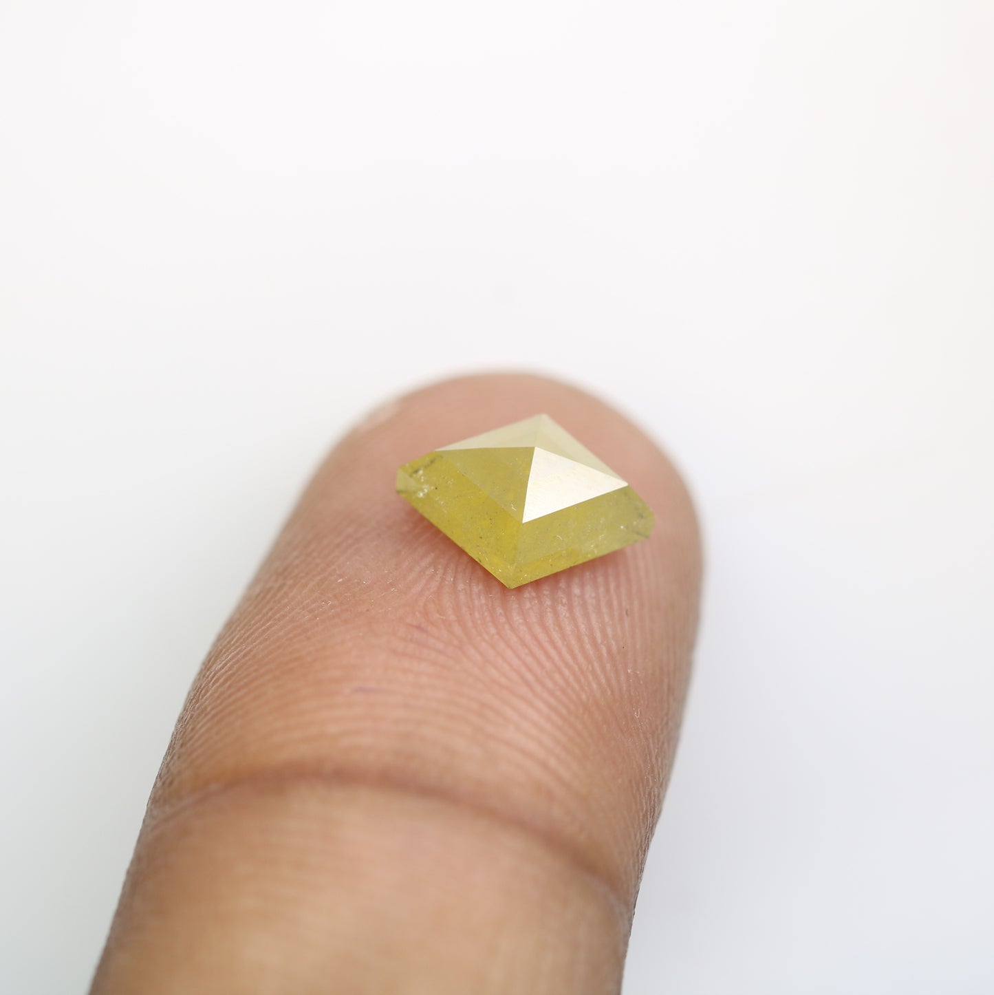 1.65 Carat Loose Kite Shape Natural Yellow Rustic Diamond For Engagement Ring - JayKrishna Diamond