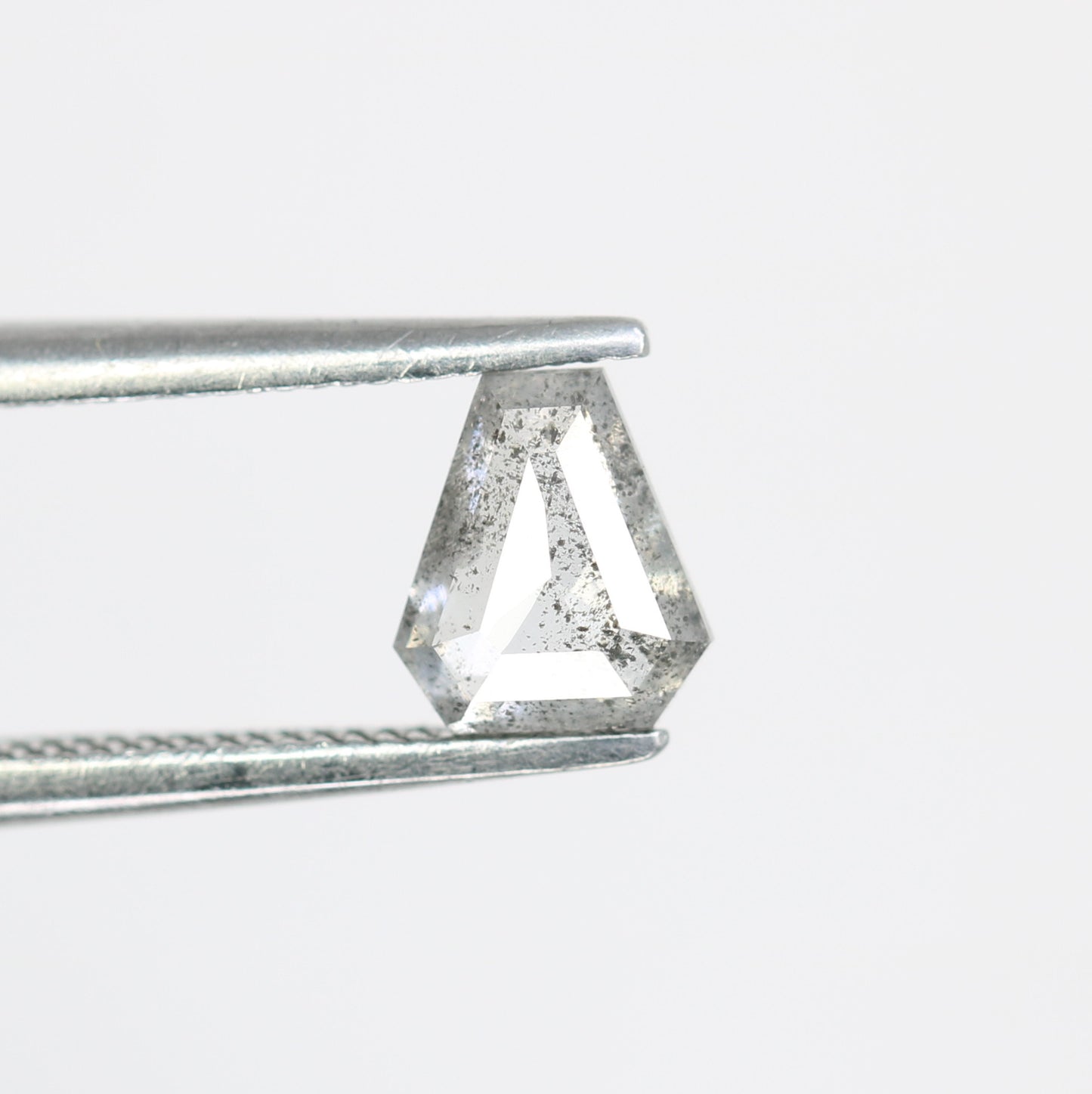 0.53 CT Geometric Shape Salt And Pepper Loose Diamond For Engagement Ring - JayKrishna Diamond