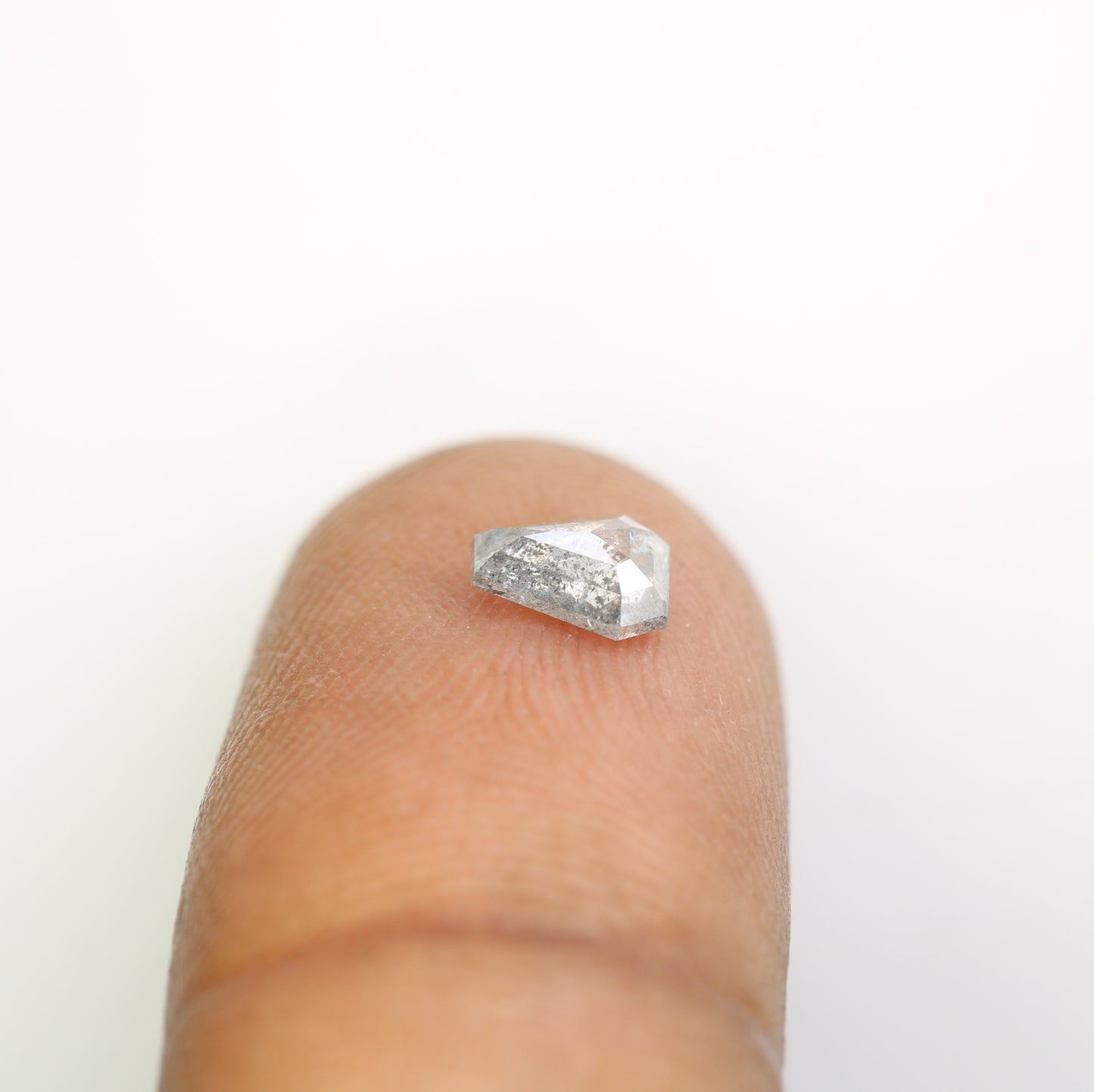 0.53 CT Geometric Shape Salt And Pepper Loose Diamond For Engagement Ring - JayKrishna Diamond