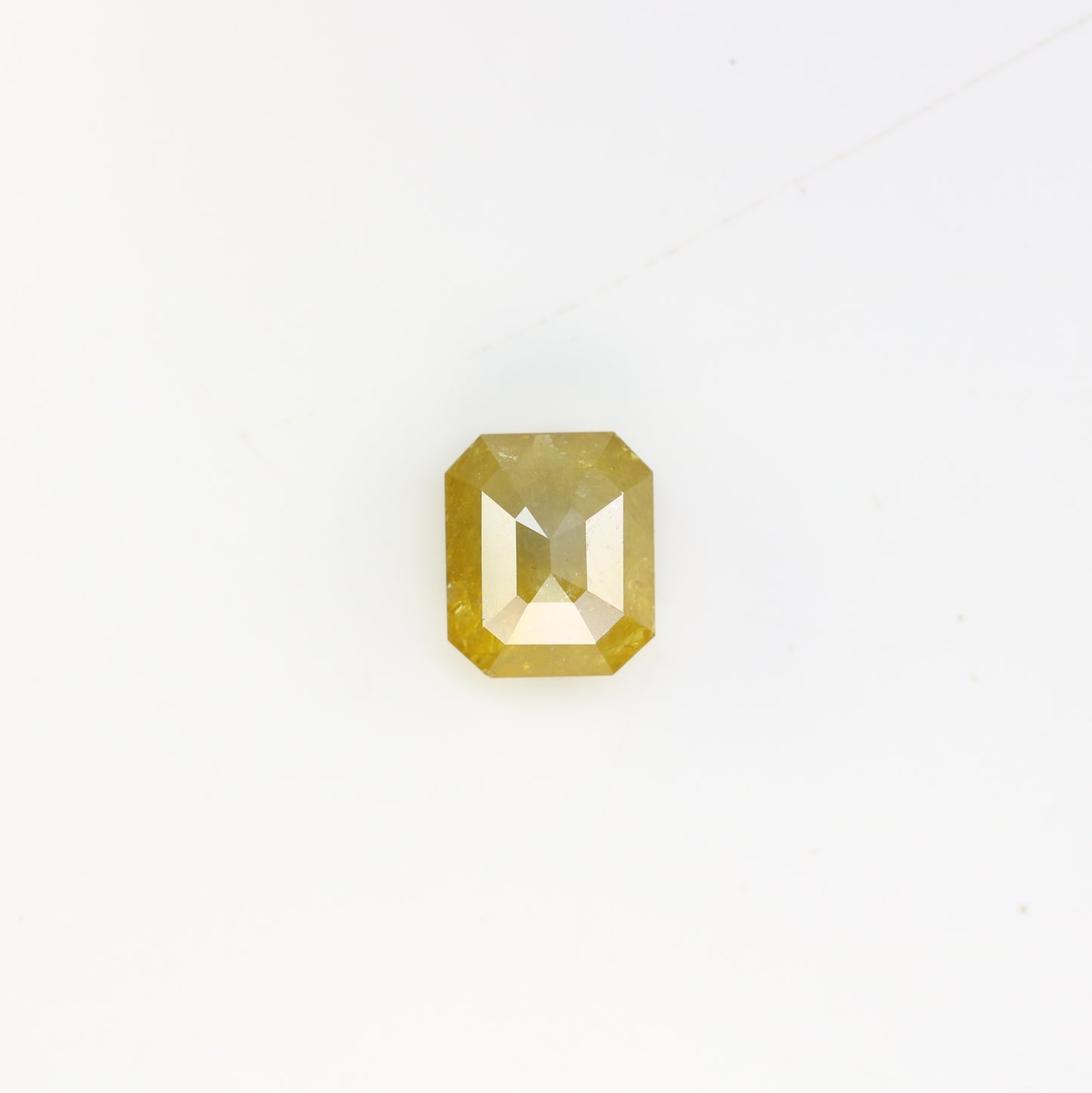 Emerald Shaped Diamond Ring 2.21 Carat Natural Loose Yellow Diamond - JayKrishna Diamond