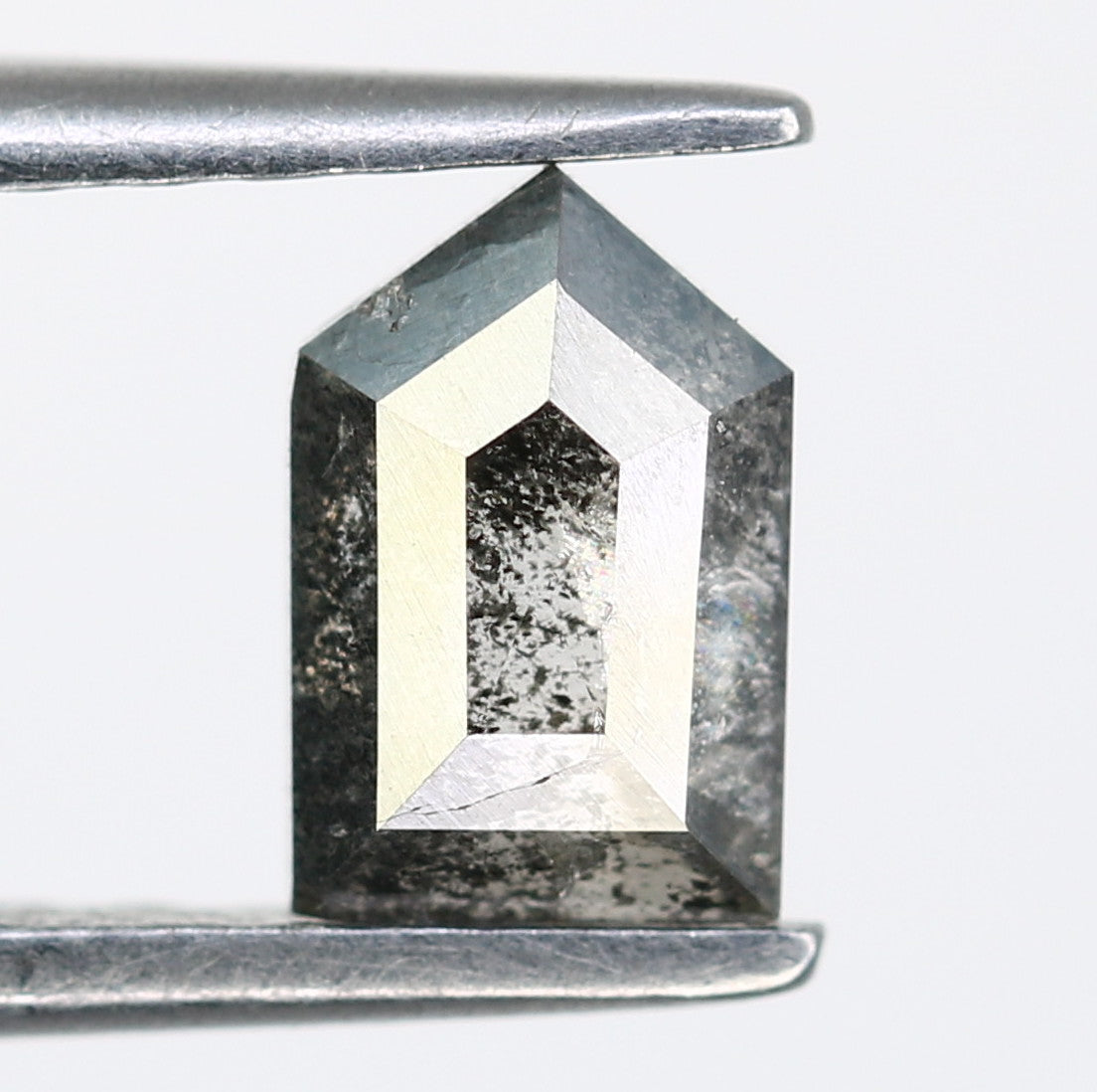 0.79 CT Salt And Pepper Bullet Shape Diamond For Engagement Ring - JayKrishna Diamond