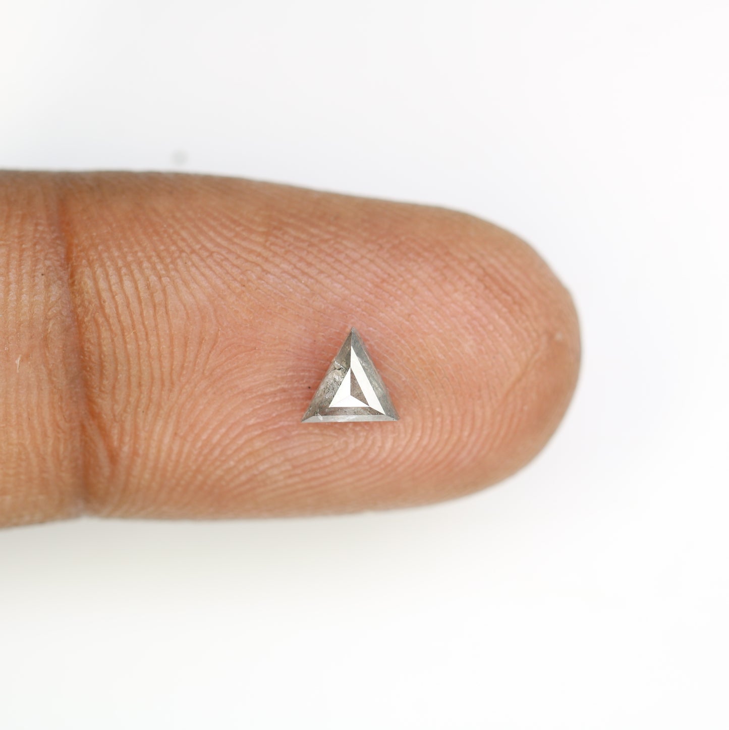 0.31 CT Natural Triangle Shape Salt and Pepper Diamond – Ideal for Engagement Rings | Unique Triangle Cut Salt and Pepper Diamond - JayKrishna Diamond