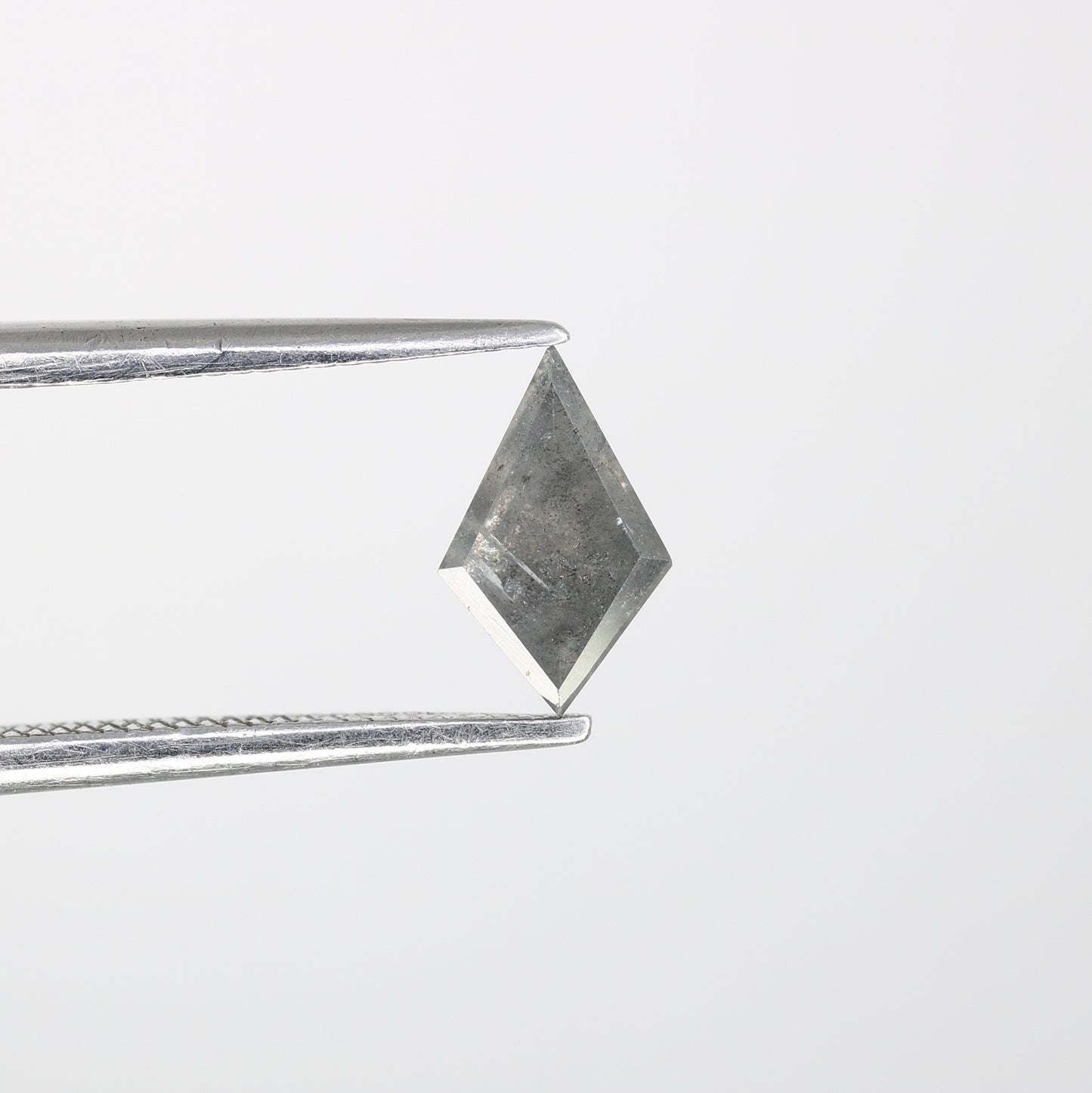 0.48 CT 7.80 MM Kite Cut Salt And Pepper Natural Diamond For Engagement Ring - JayKrishna Diamond