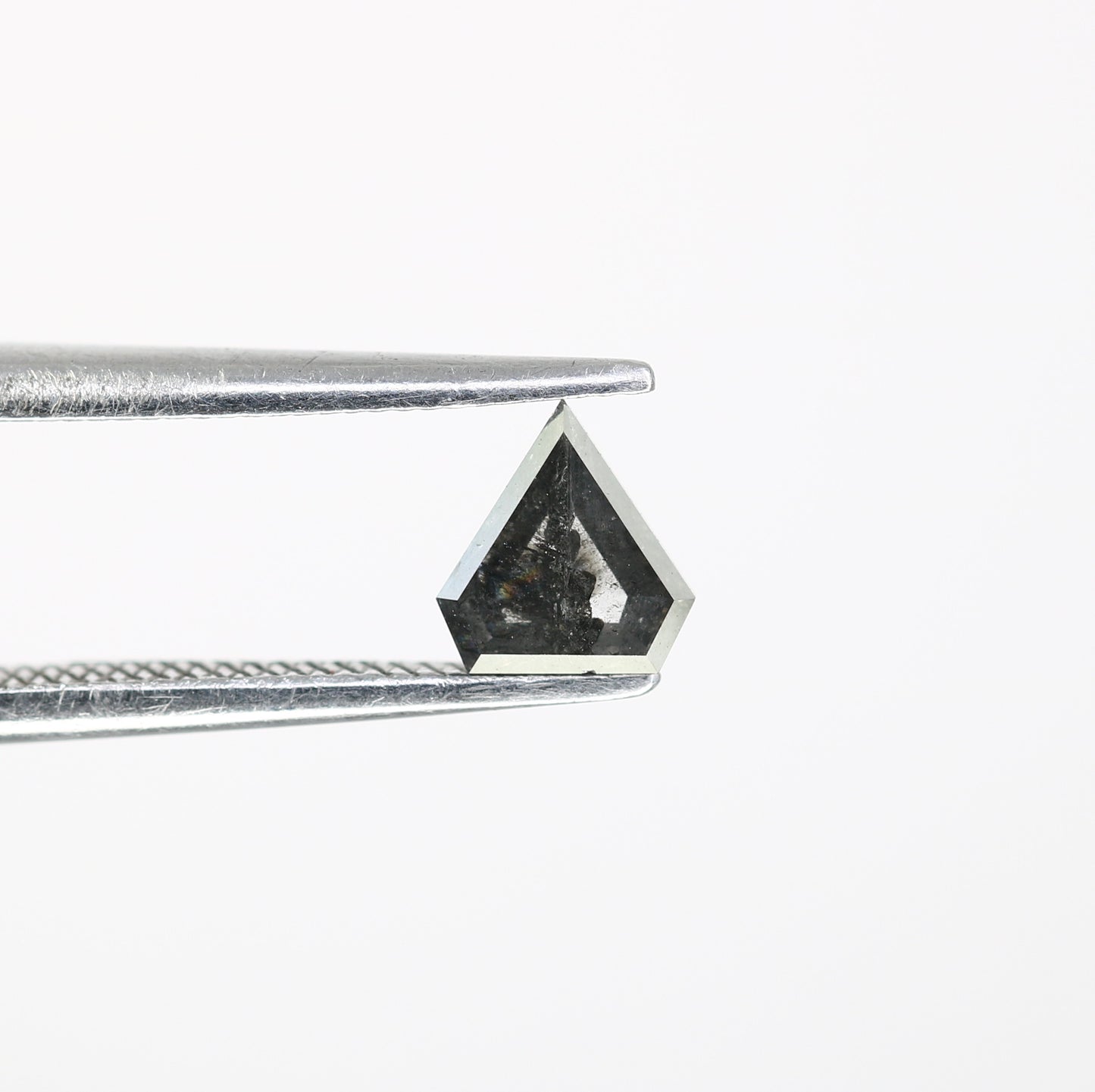 0.43 CT Diamond Shape Loose Salt and Pepper 5.40 MM Diamond for Engagement Ring and Custom Fine Jewelry - JayKrishna Diamond