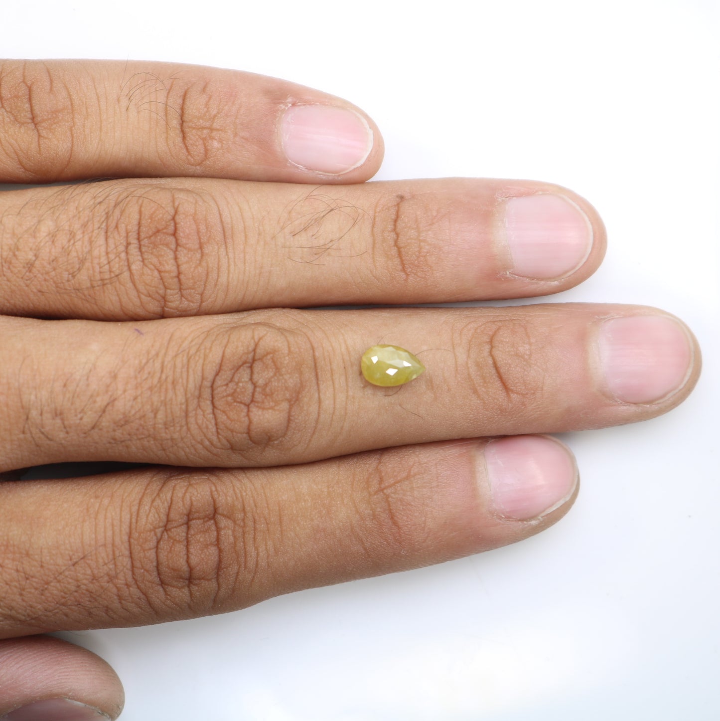 1.52 Carat Natural Yellow Loose Pear Cut Diamond For Galaxy Ring - JayKrishna Diamond