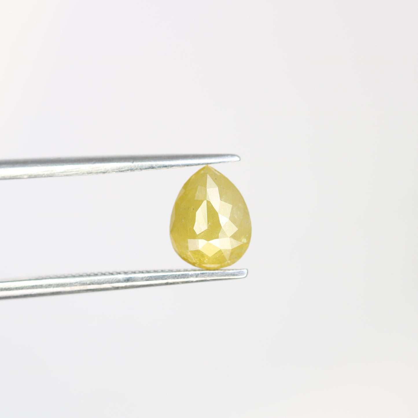 1.41 Carat Natural Loose Pear Shape Rustic Yellow Diamond For Wedding Ring - JayKrishna Diamond
