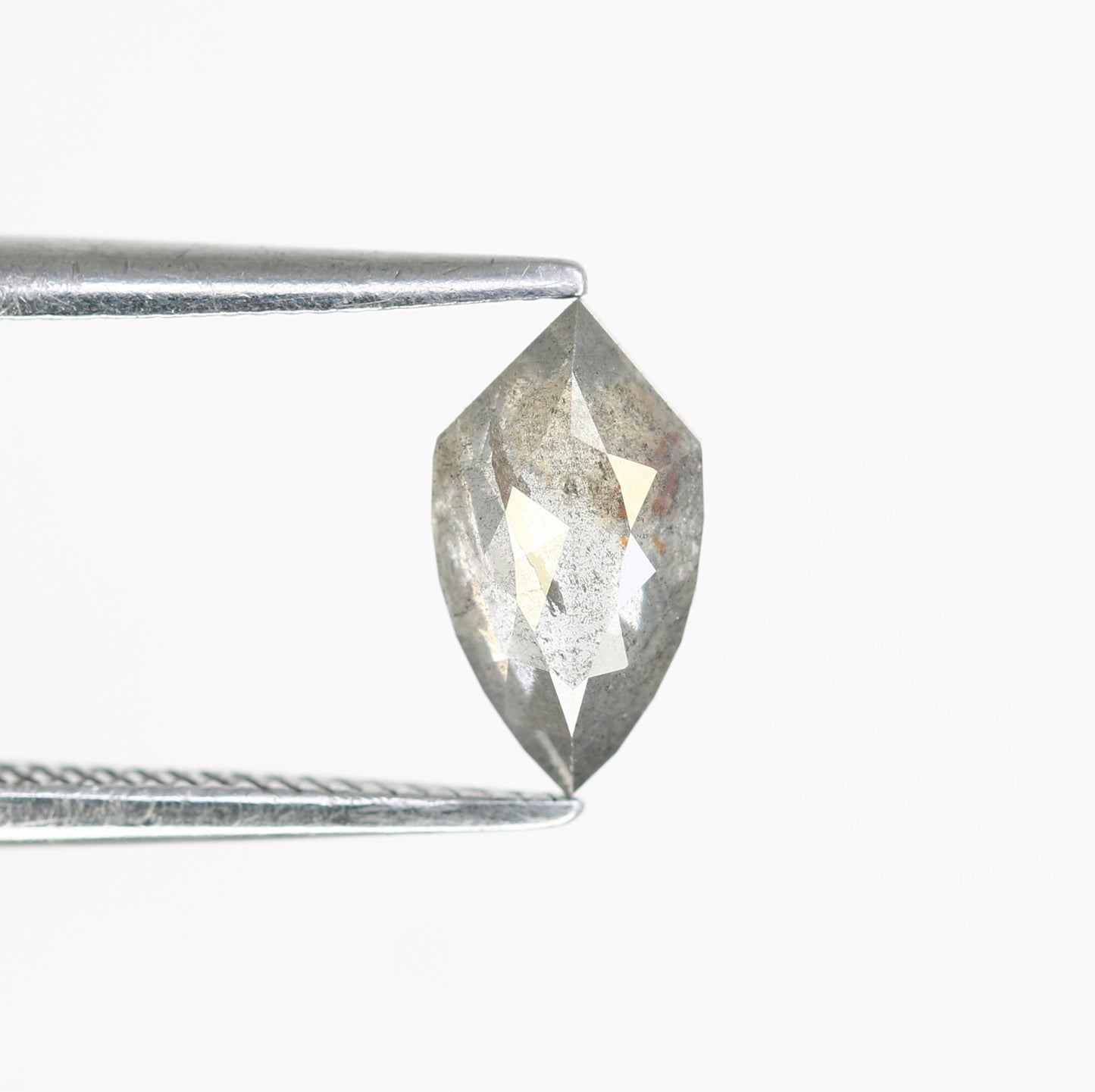 0.71 Carat Geometric Shape 8.30 MM Salt And Pepper Diamond For Wedding Ring - JayKrishna Diamond