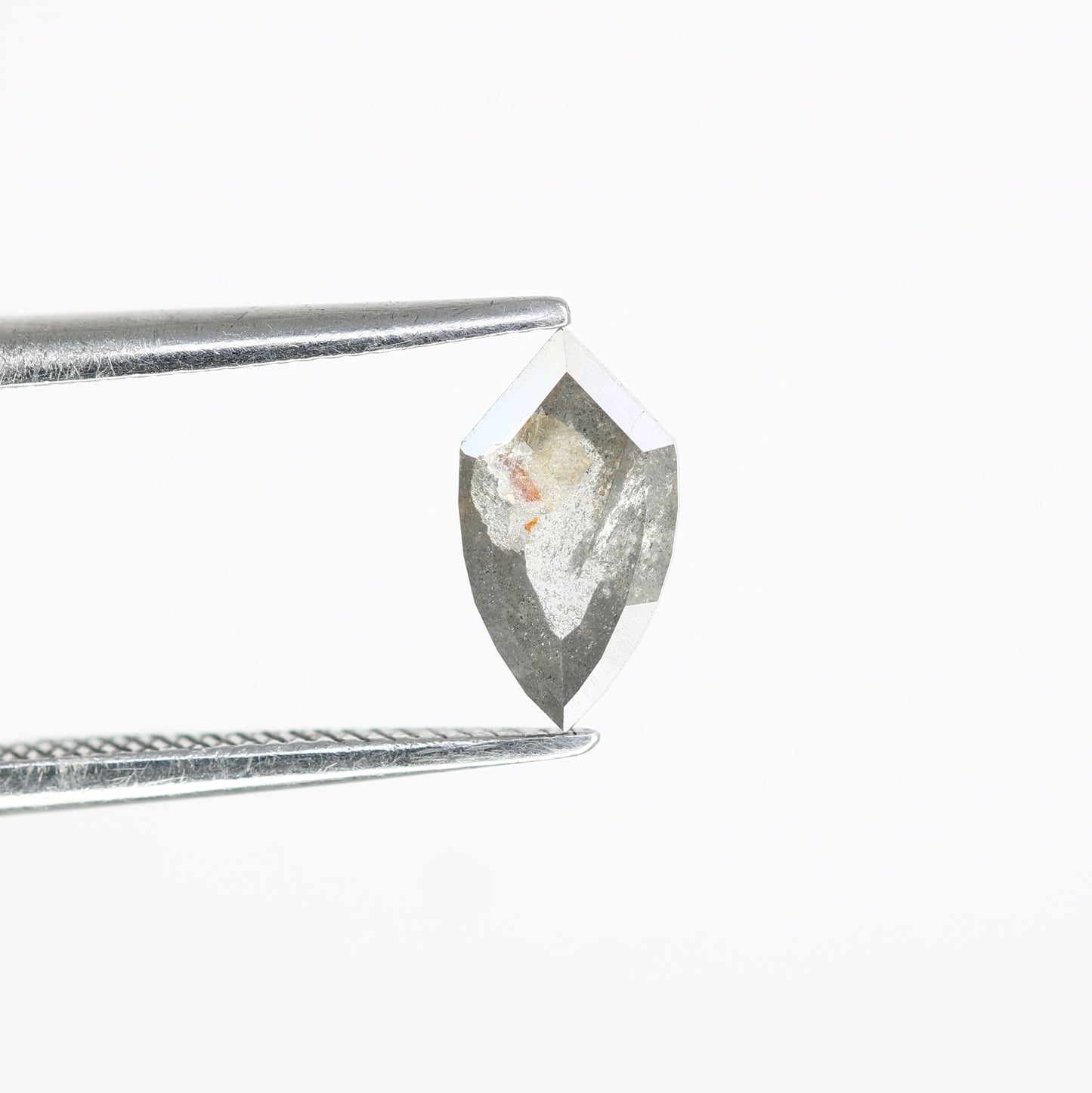 0.71 Carat Geometric Shape 8.30 MM Salt And Pepper Diamond For Wedding Ring - JayKrishna Diamond