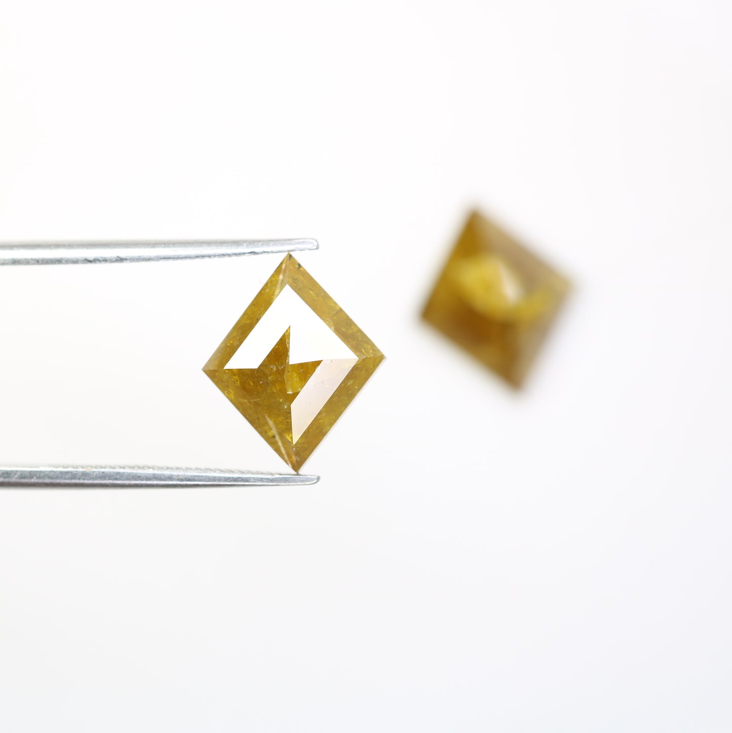 5.17 Carat Kite Shape Diamond Pair Natural Yellow Rustic Diamond For Wedding Ring - JayKrishna Diamond