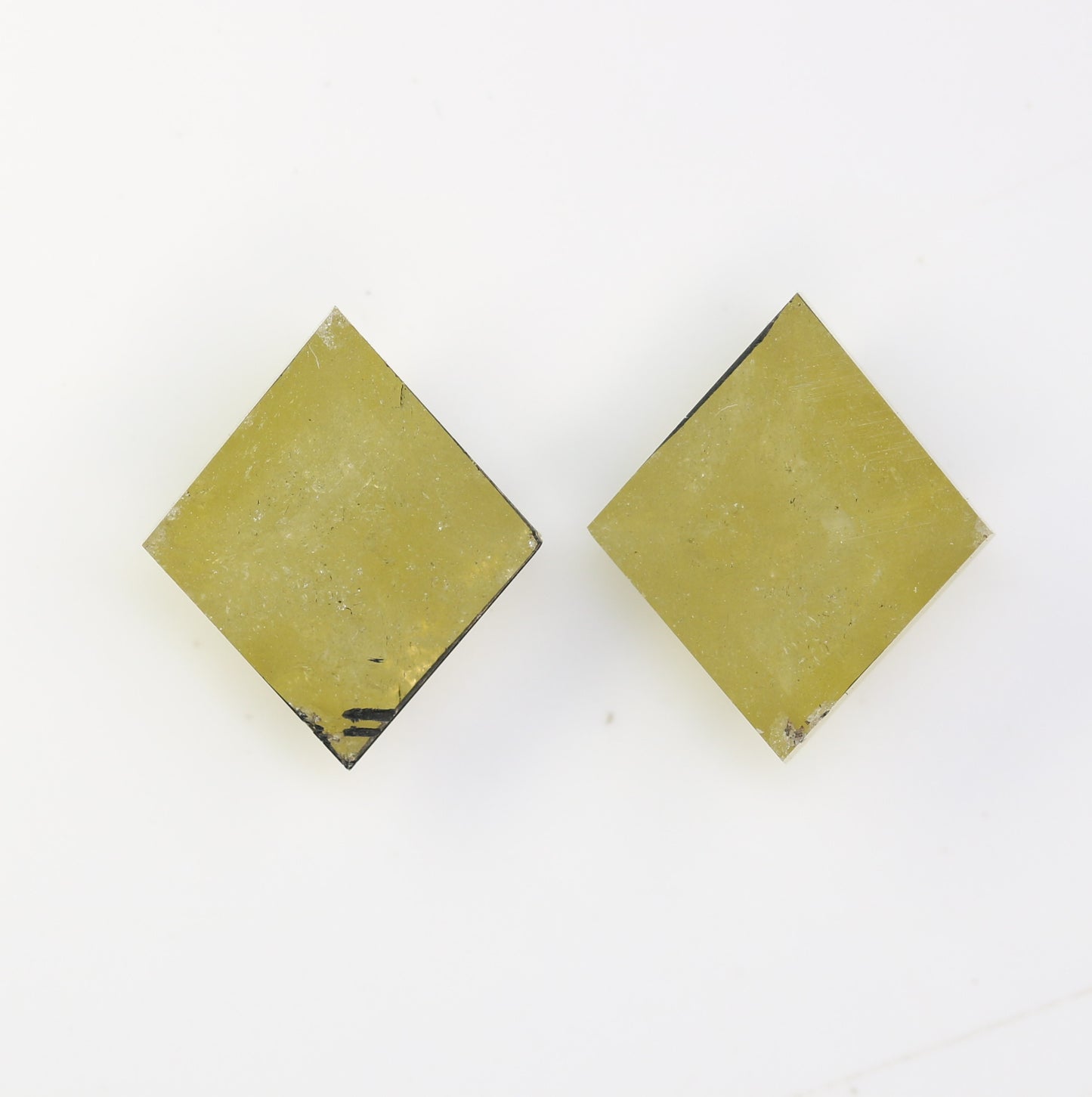 4.39 CT Natural Loose Rustic Green Kite Shape Diamond Pair For Wedding Ring - JayKrishna Diamond