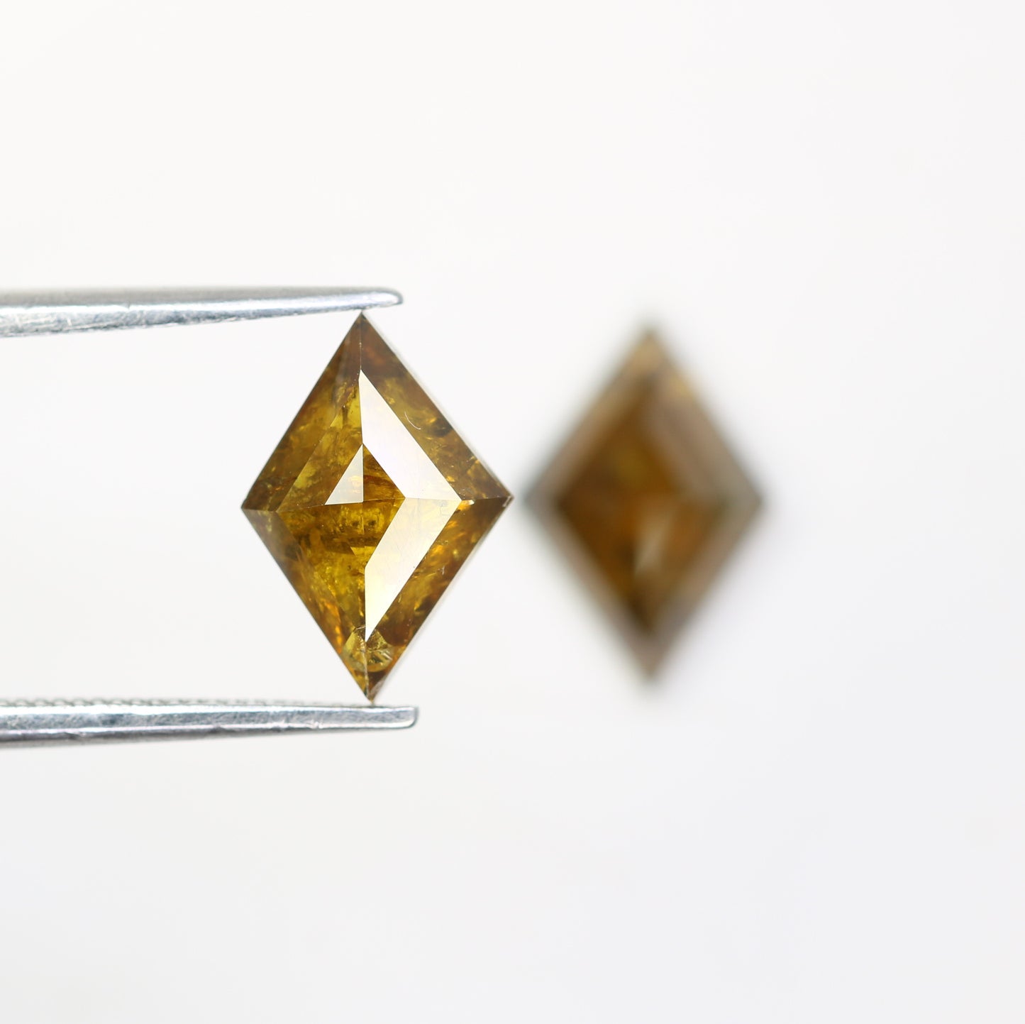 2.98 Carat Natural Rustic Brown Color Kite Shaped Diamond Pair For Wedding Ring - JayKrishna Diamond