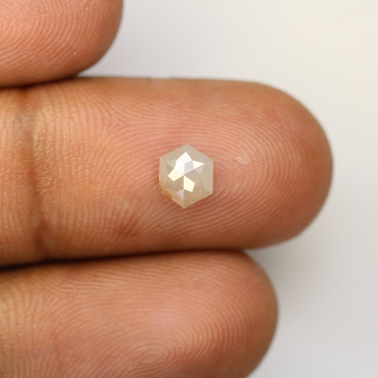 0.79 Carat Natural Loose Grey Hexagon Shaped Diamond For Engagement Ring - JayKrishna Diamond