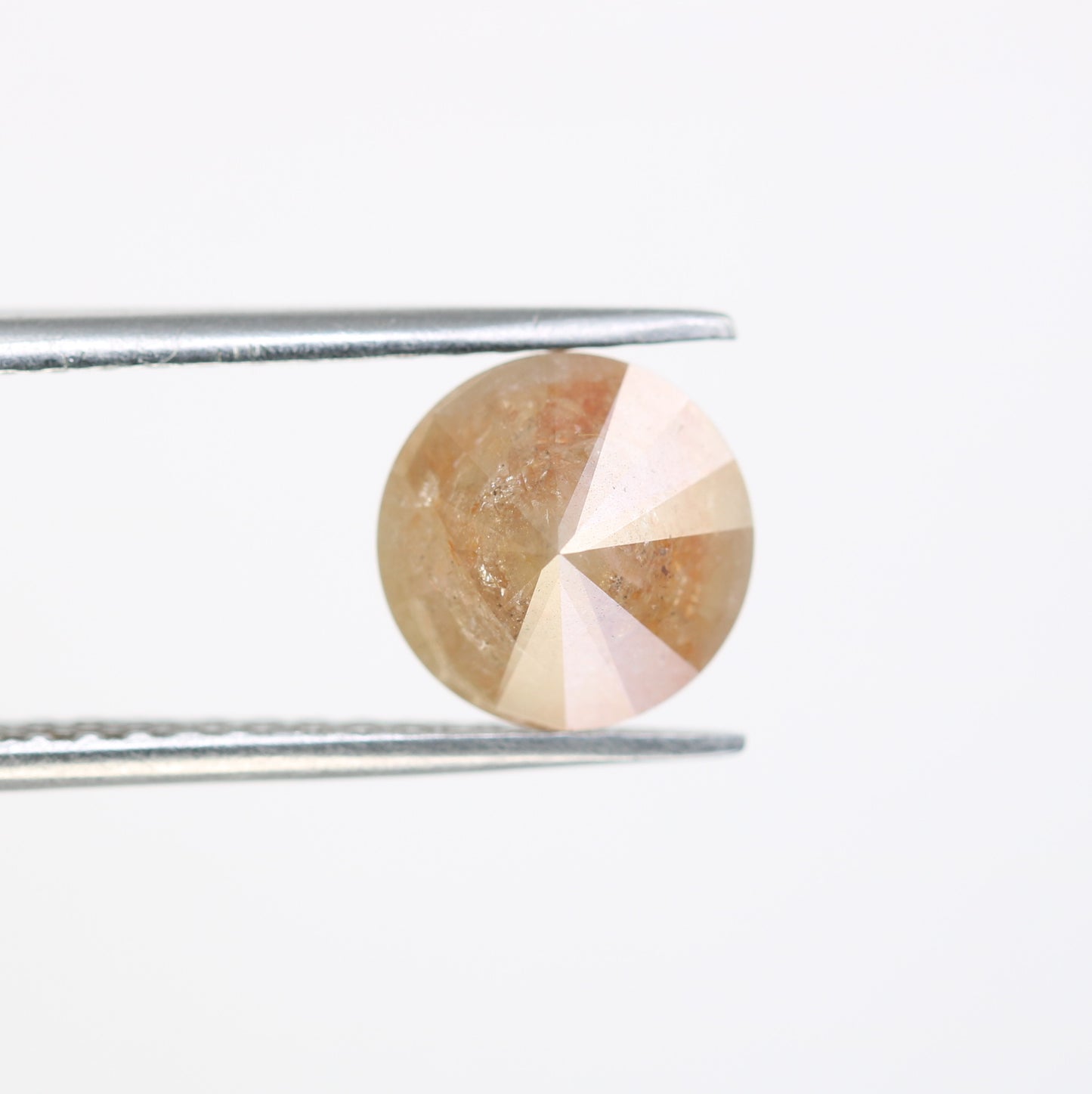 2.67 CT Round Brilliant Cut Peach Natural Diamond For Engagement Ring - JayKrishna Diamond