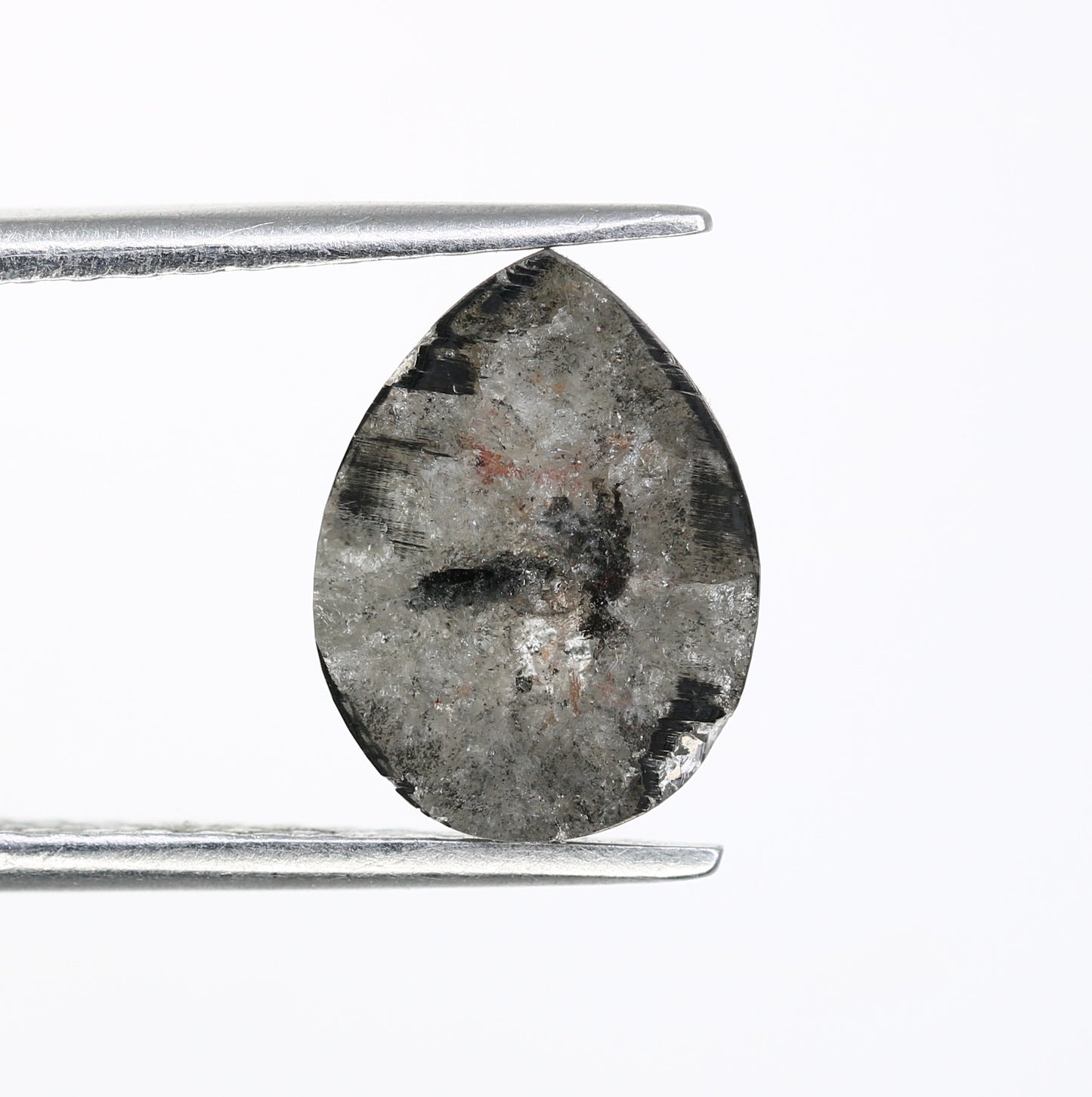 Pear Shape Diamond Ring 2.87 Carat Salt And Pepper Diamond - JayKrishna Diamond