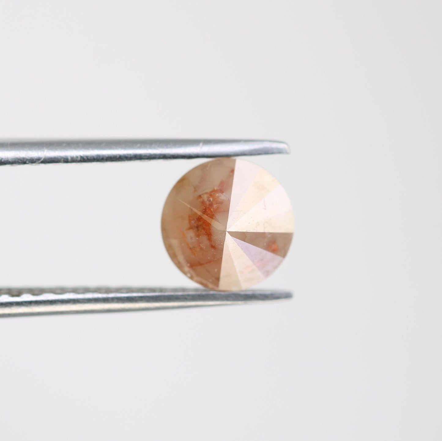 1.43 CT Loose Round Brilliant Cut Peach Diamond For Engagement Ring - JayKrishna Diamond