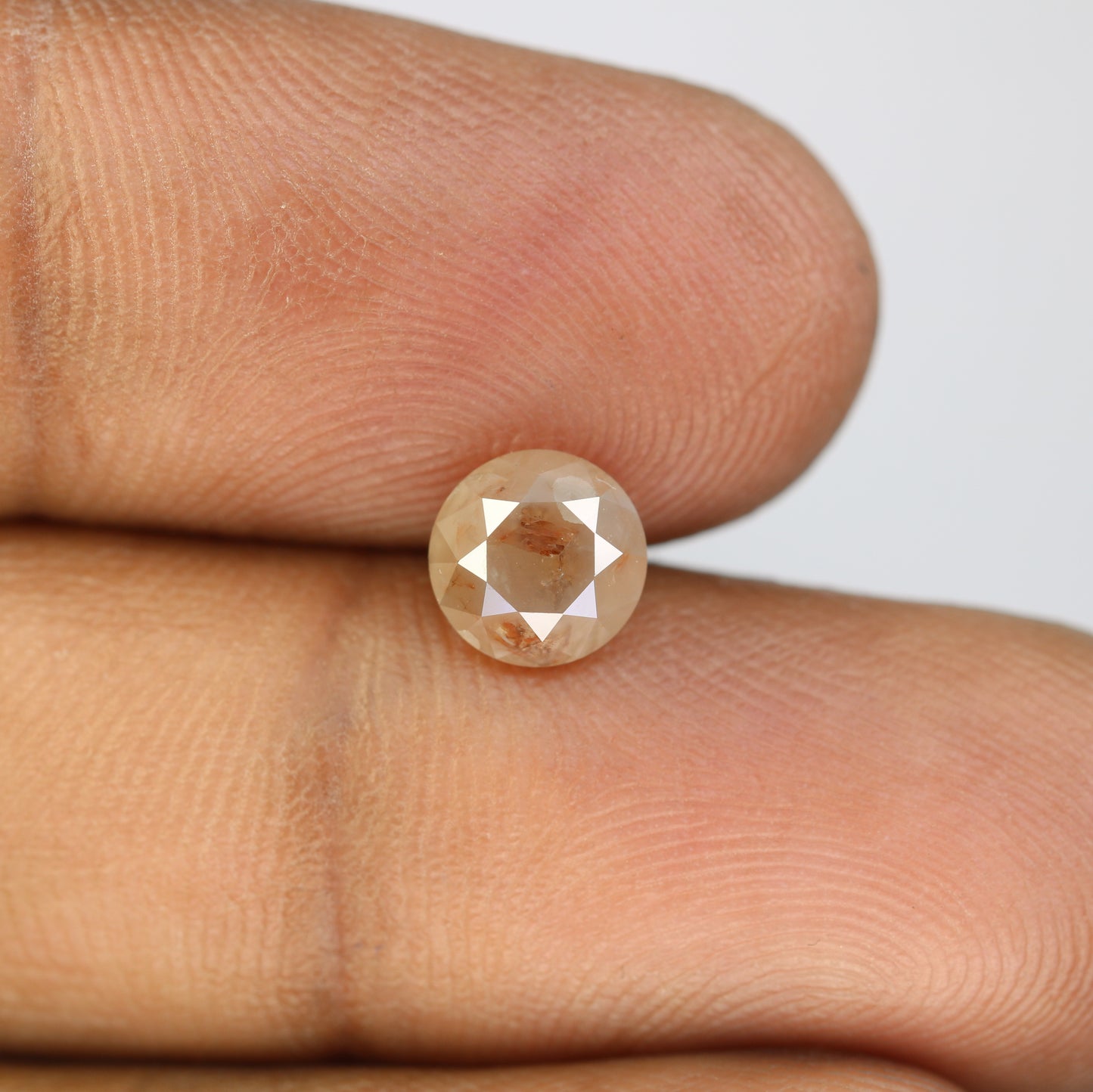 1.82 CT Natural Round Brilliant Cut Peach Loose Diamond For Engagement Ring - JayKrishna Diamond