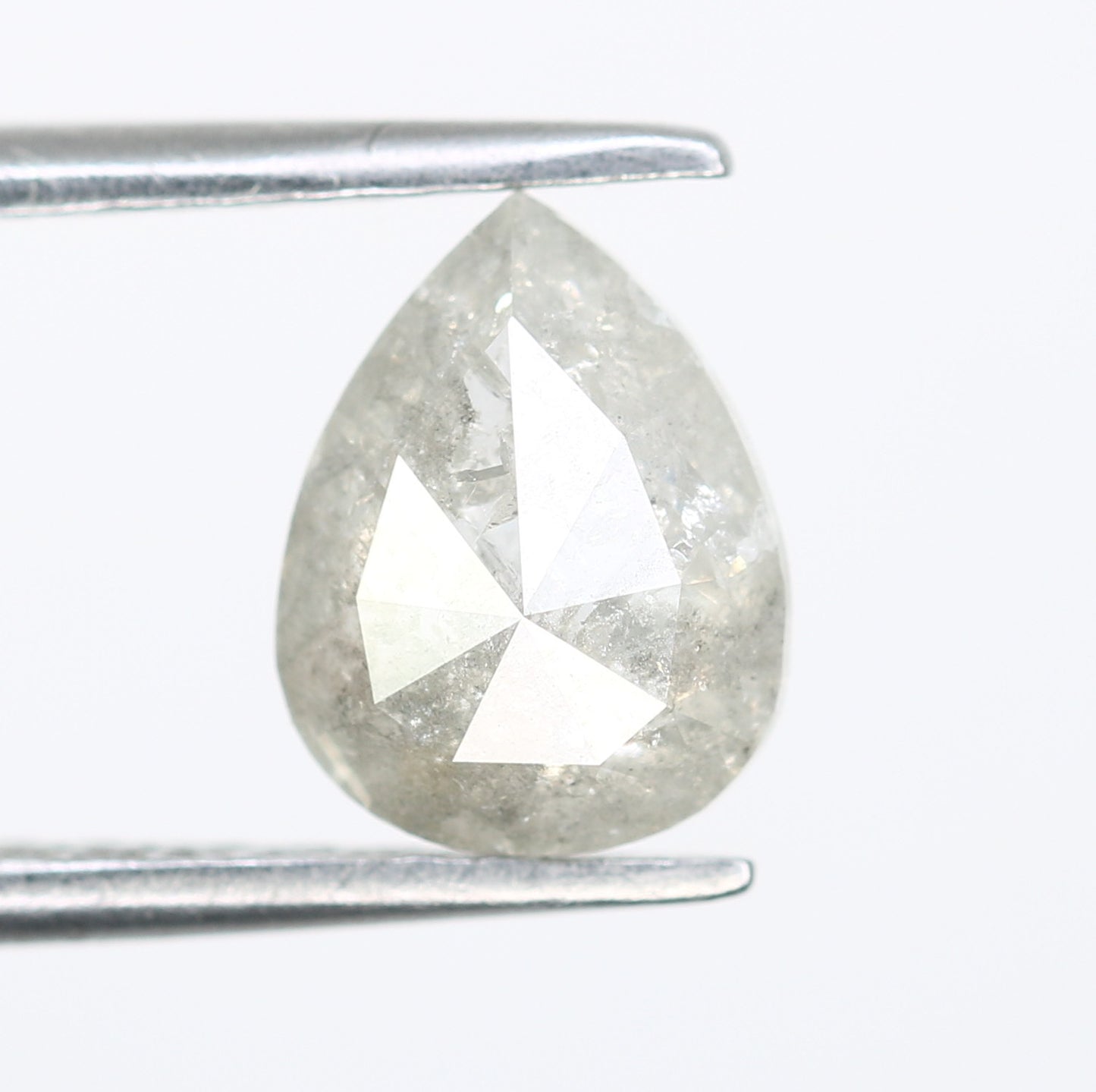 1.26 Carat Pear Shaped Diamond Ring Natural Grey Loose Diamond - JayKrishna Diamond
