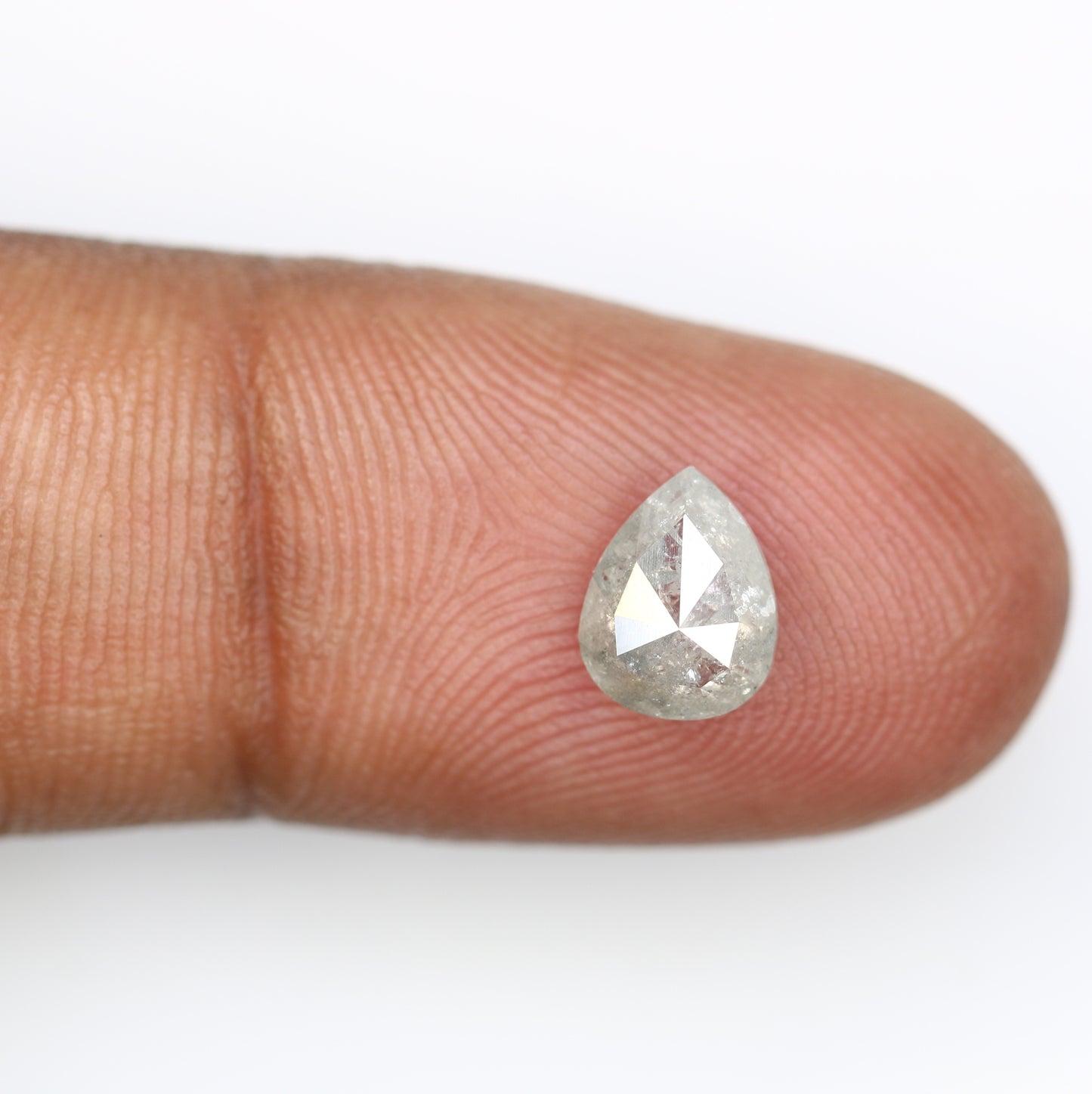 1.26 Carat Pear Shaped Diamond Ring Natural Grey Loose Diamond - JayKrishna Diamond